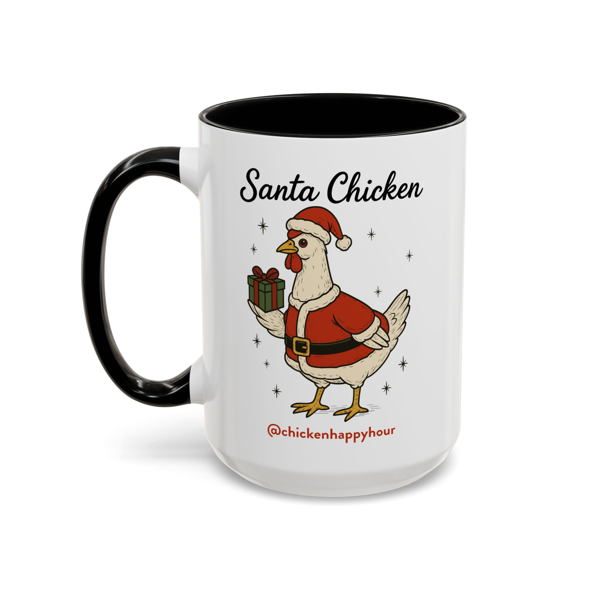 Santa Chicken Coffee Mug