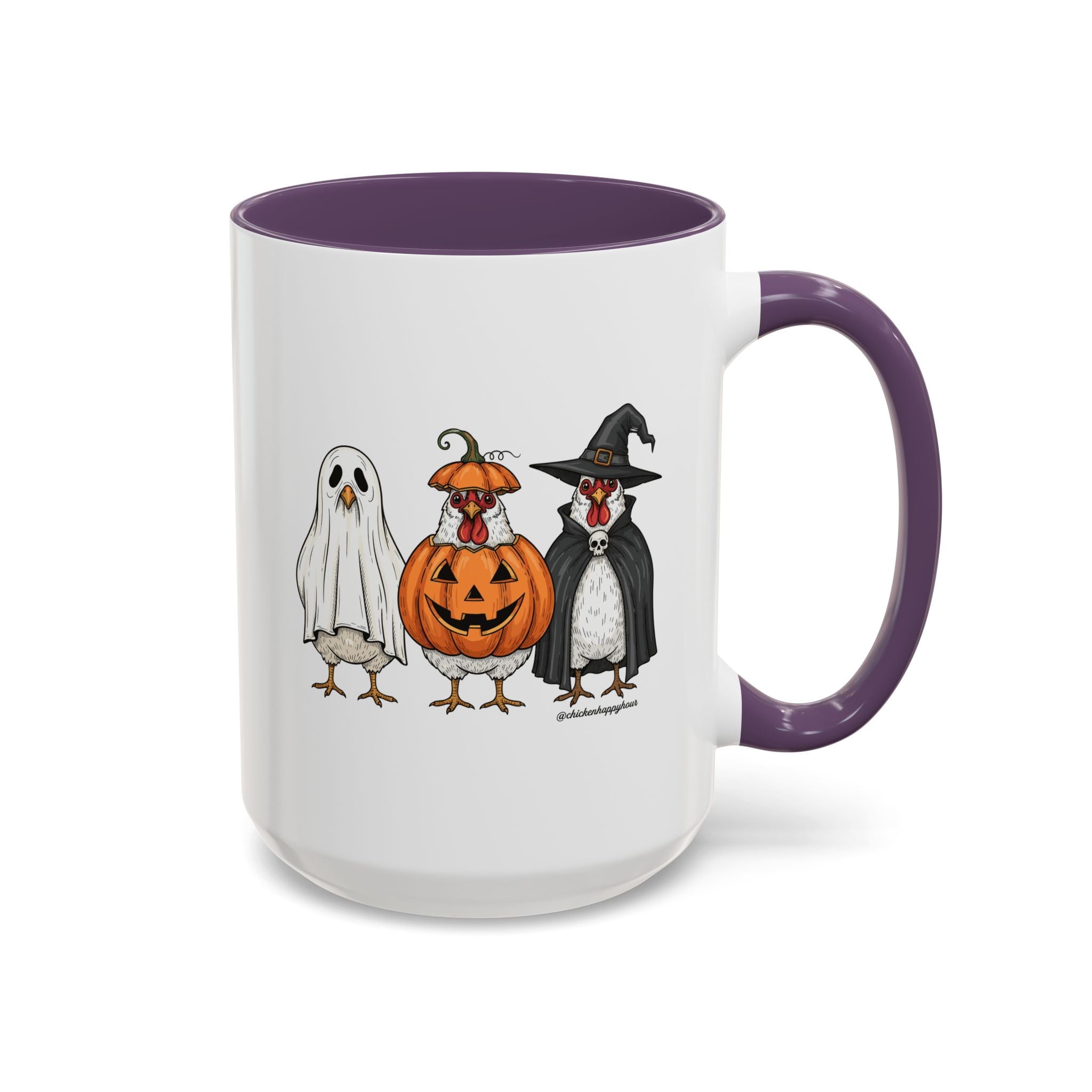 Chickens Wearing Halloween Costumes Coffee Mug