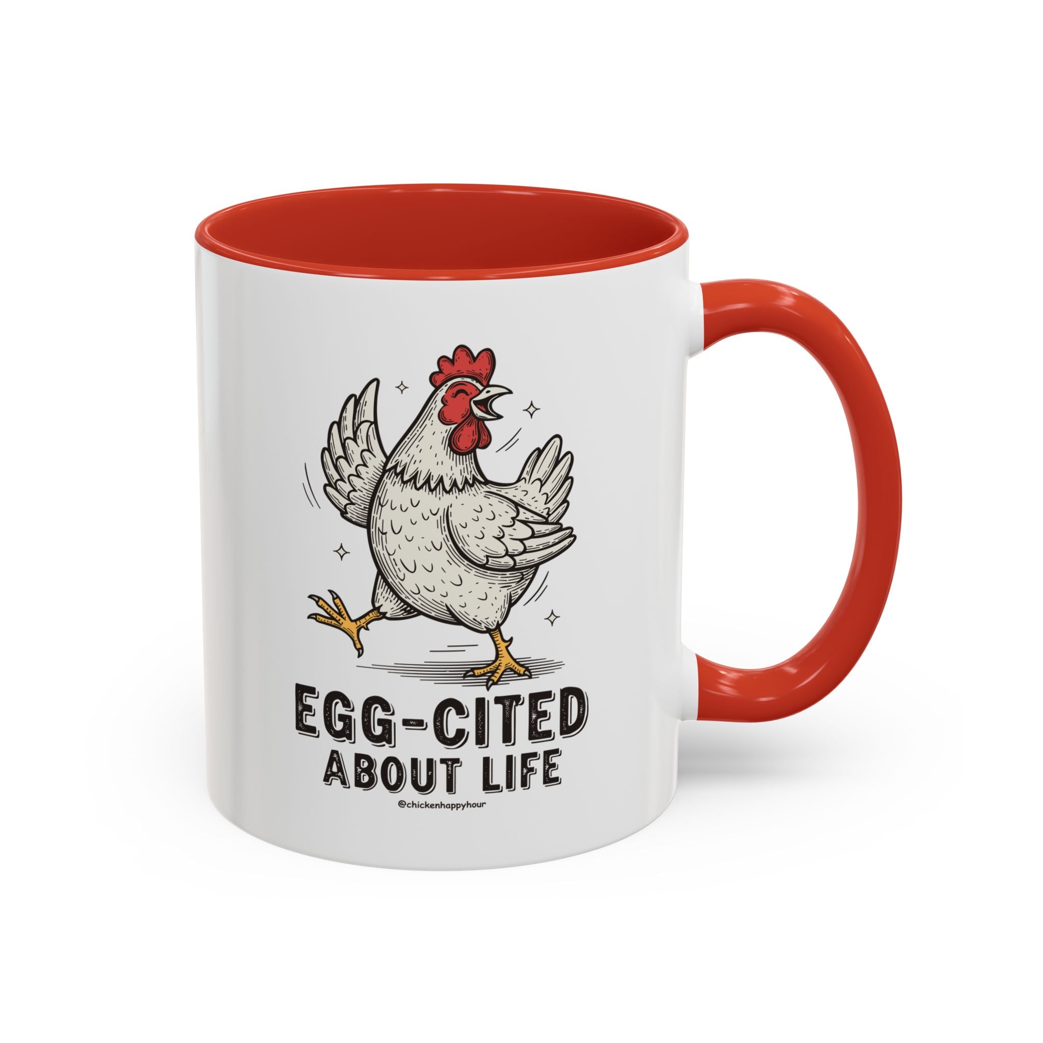 Egg-Cited About Life Coffee Mug