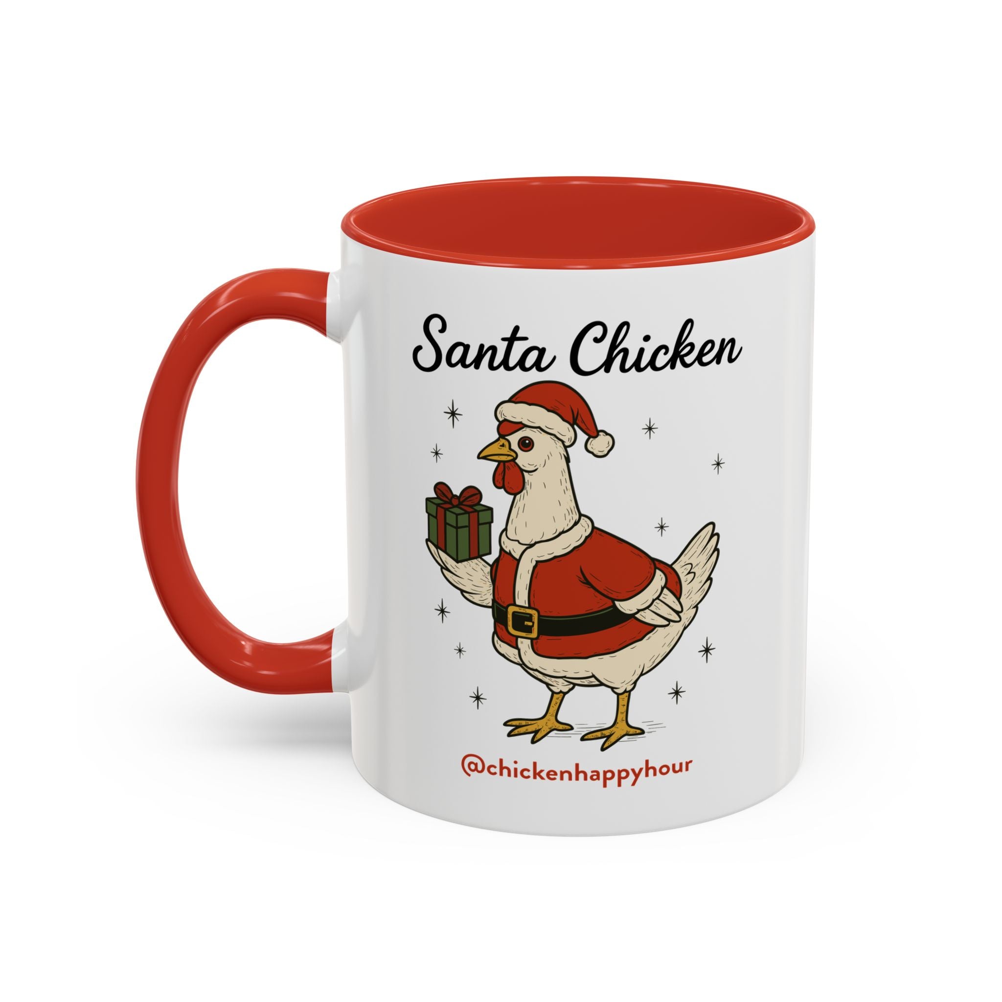 Santa Chicken Coffee Mug