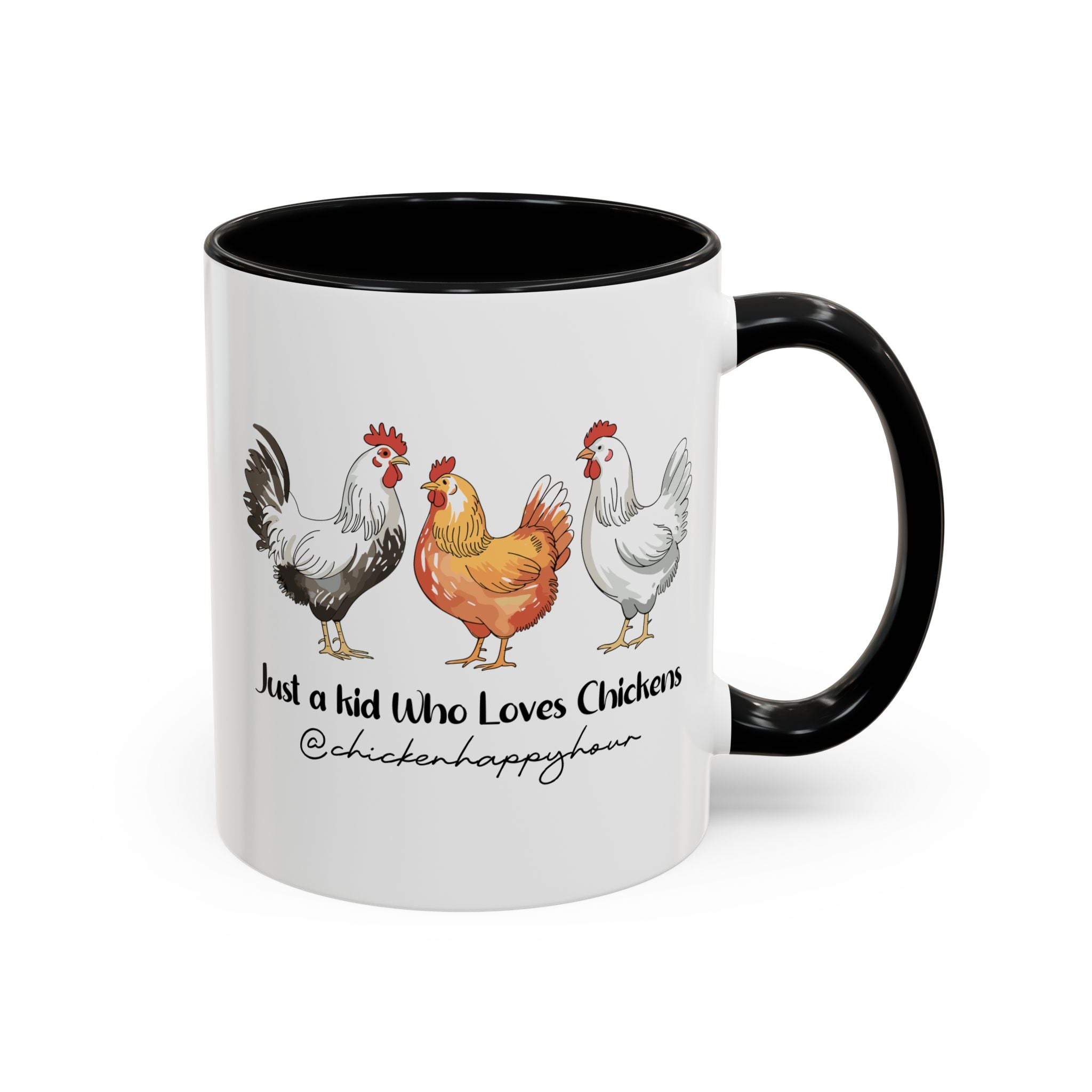 Just a kid Who Loves Chickens Coffee Mug