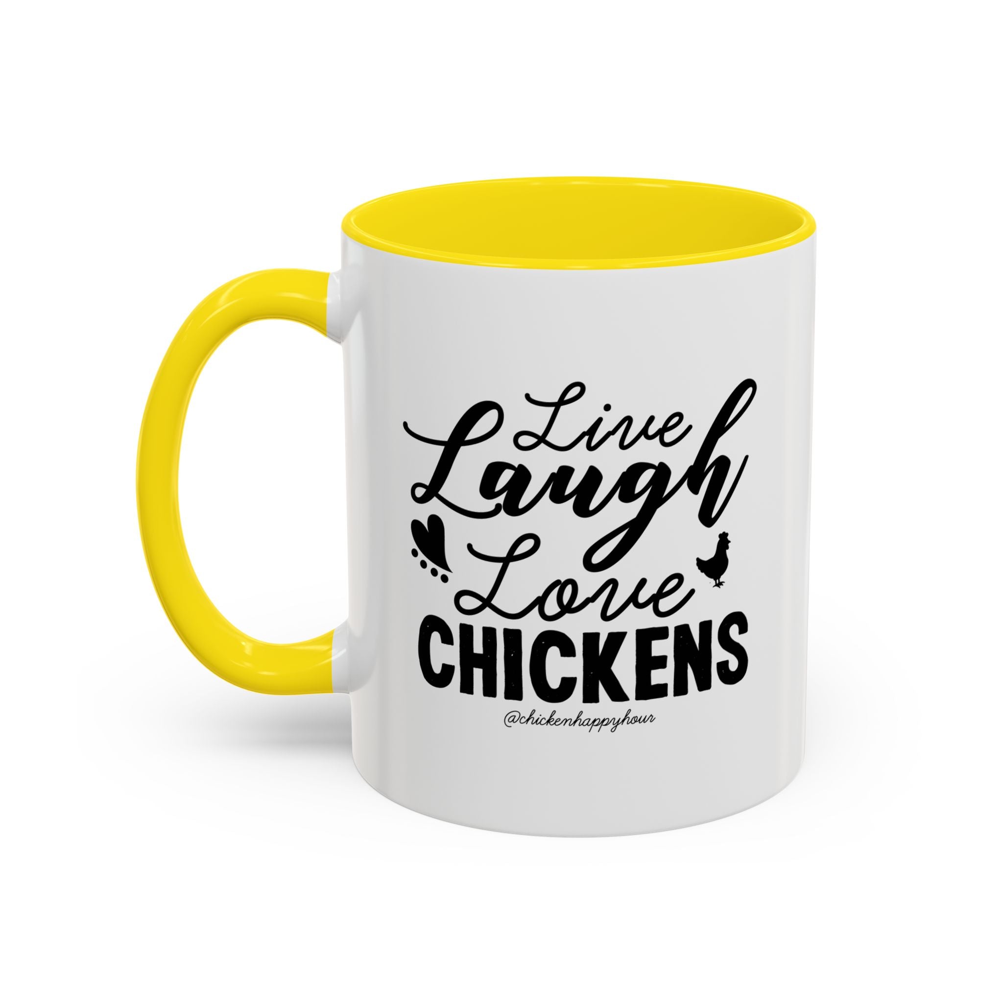 Live Laugh Love Chickens Coffee Mug