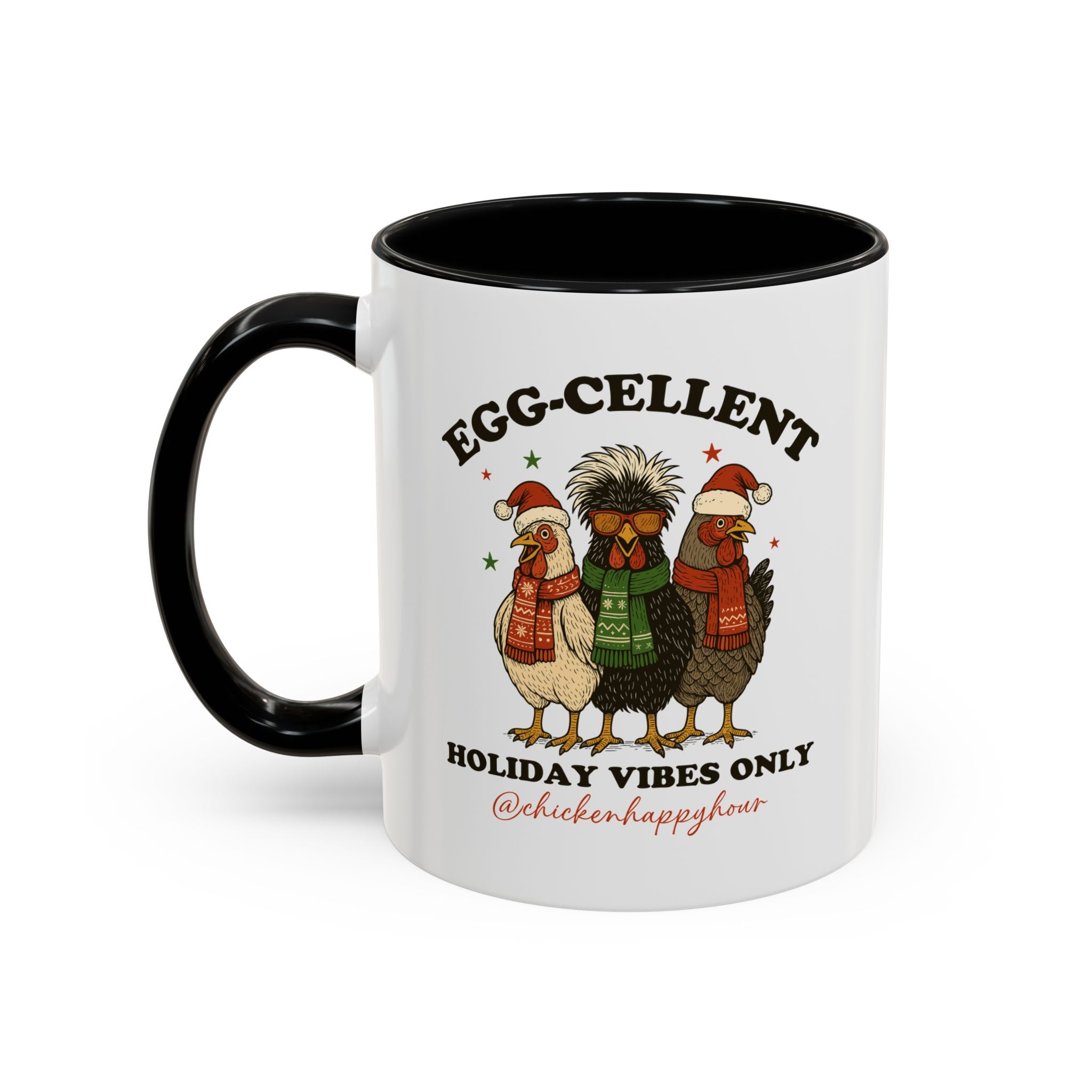 Egg-Cellent Holiday Vibes Only Coffee Mug
