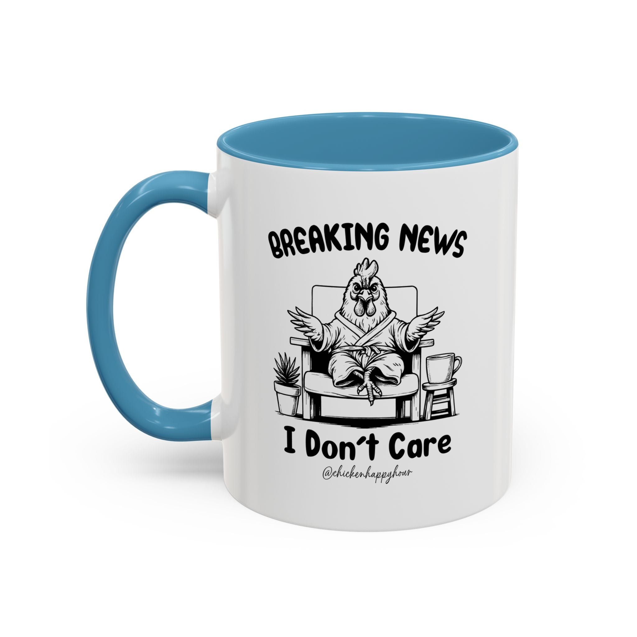 Breaking News I Don't Care Coffee Mug