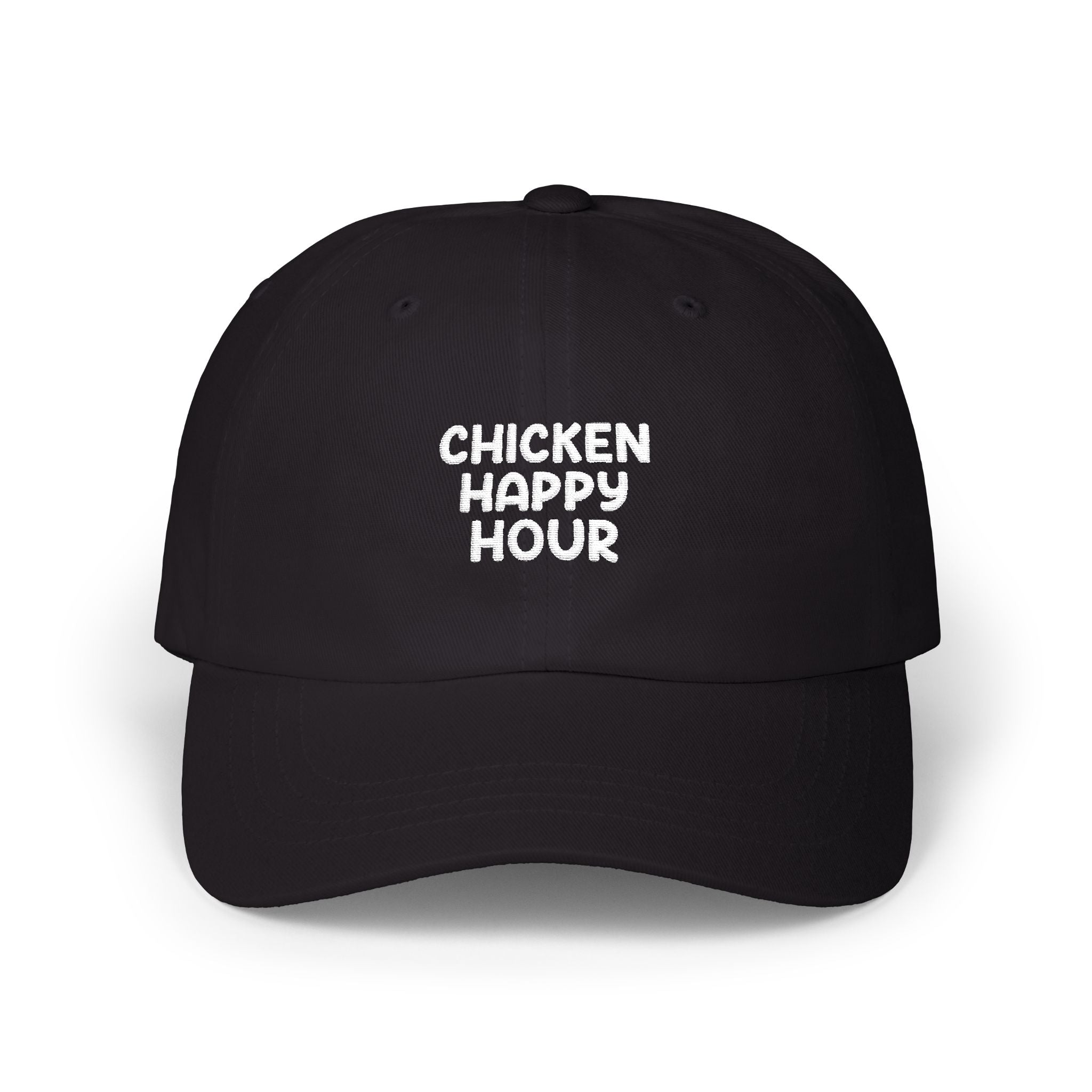 CHICKEN HAPPY HOUR V3 Silver Dad Cap