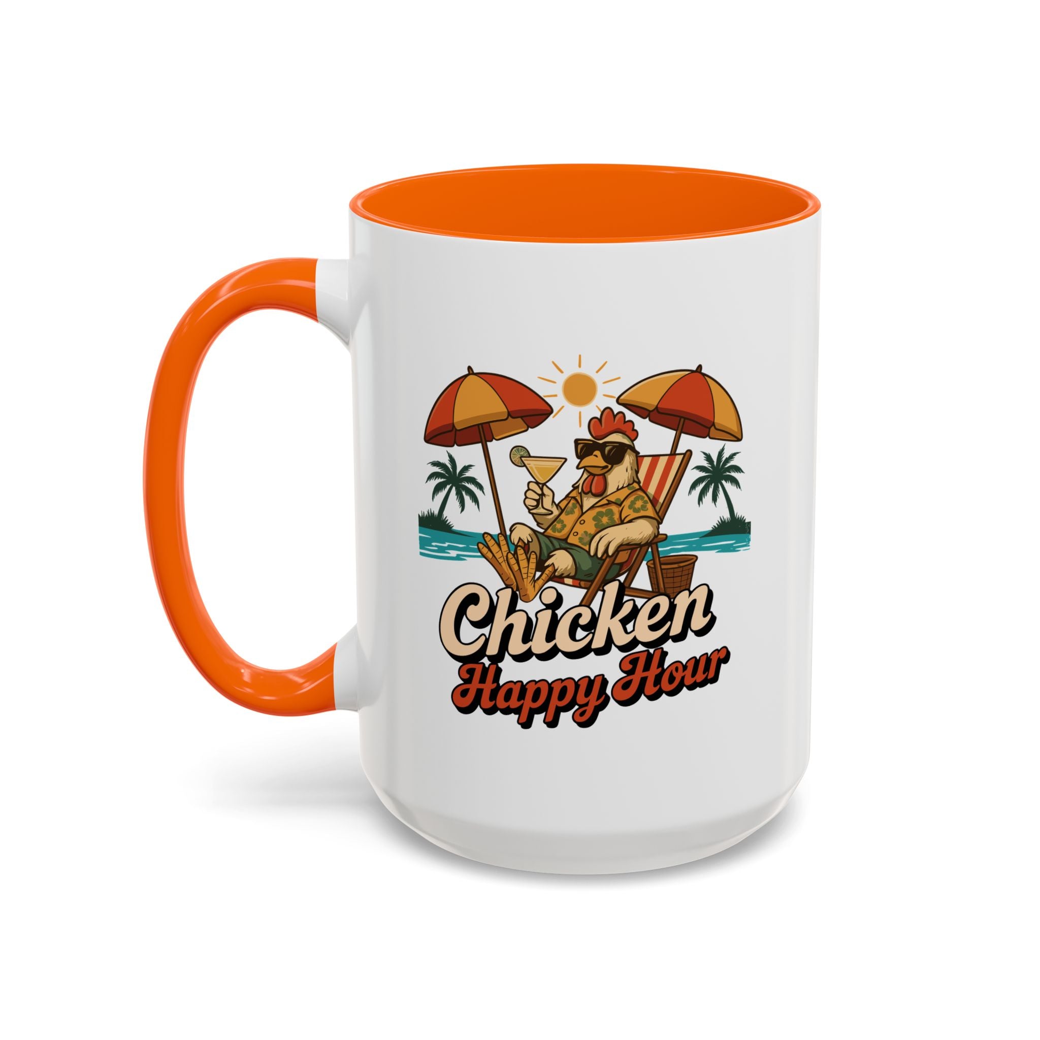 Chicken Happy Hour Beachy Chicken Coffee Mug