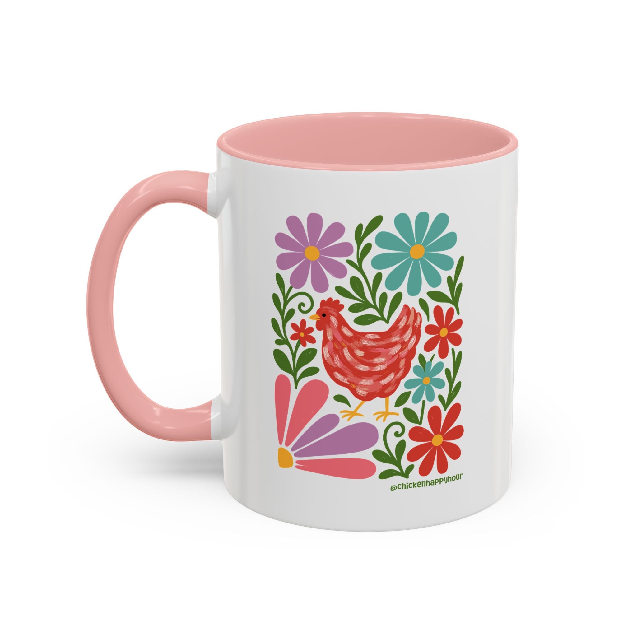 Chicken Blooms Coffee Mug