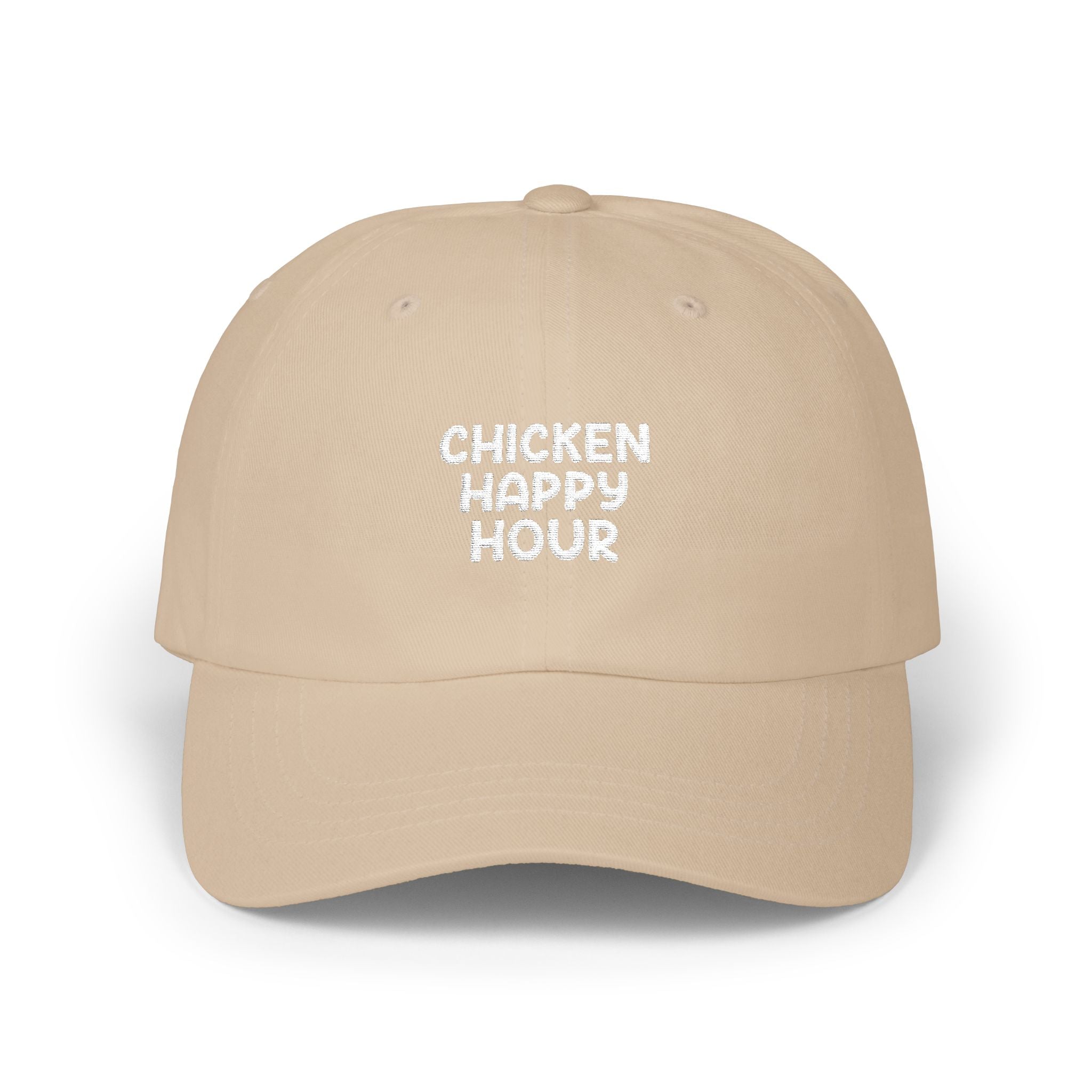 CHICKEN HAPPY HOUR V3 Silver Dad Cap