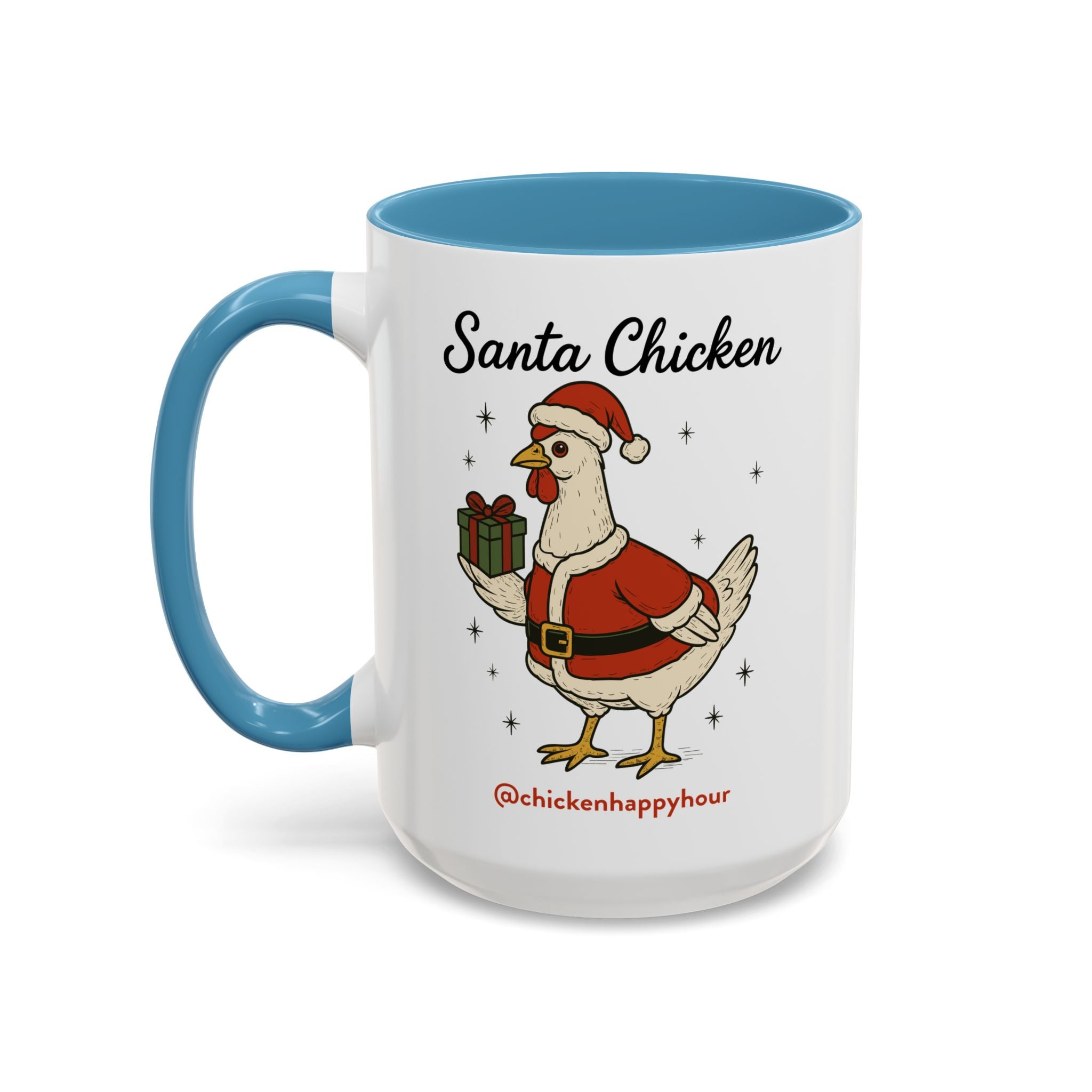 Santa Chicken Coffee Mug