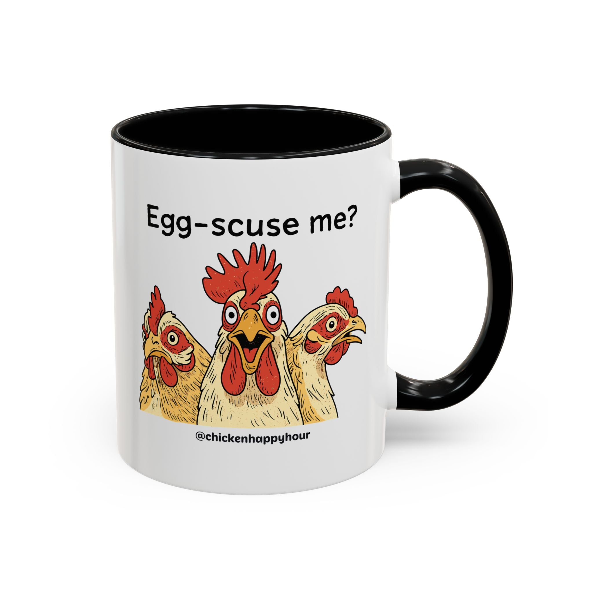 Egg-Scuse Me Coffee Mug