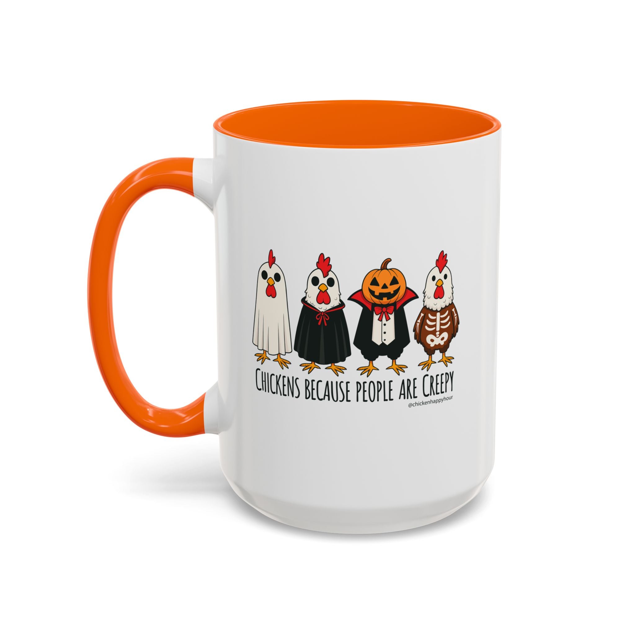 Chickens Because People Are Creepy Coffee Mug