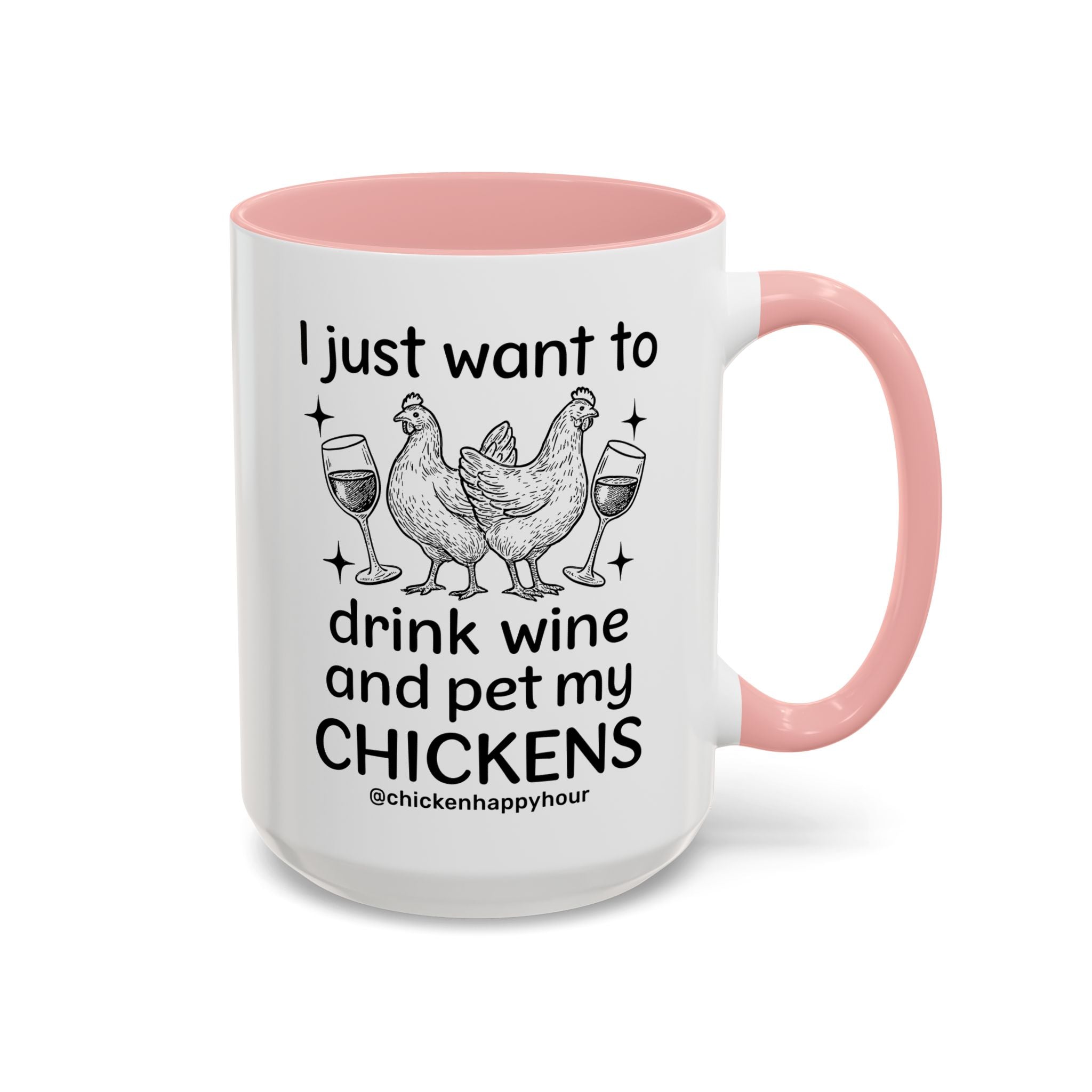 Wine and Chickens Coffee Mug