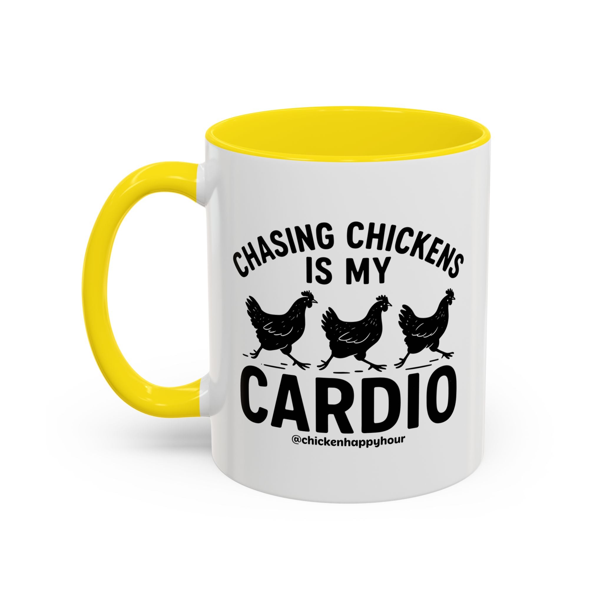 Chasing Chickens is my Cardio Coffee Mug