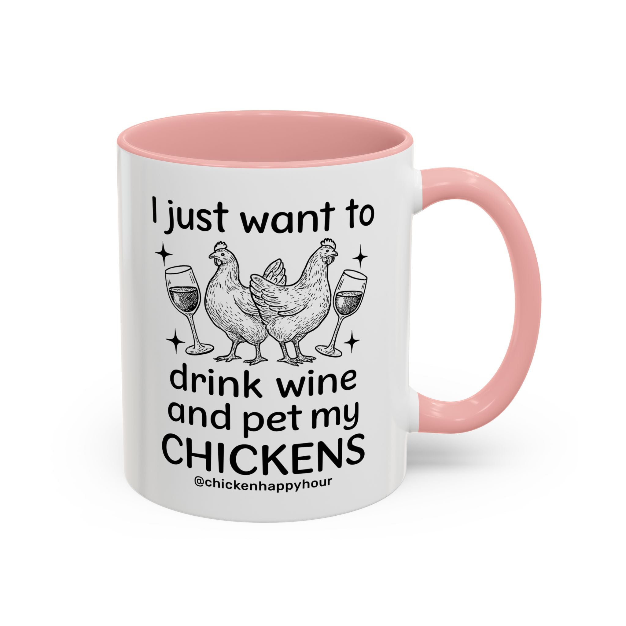 Wine and Chickens Coffee Mug
