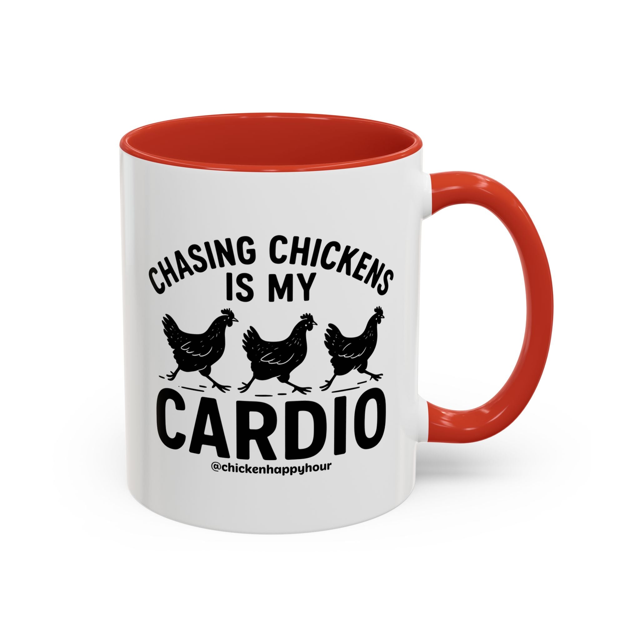 Chasing Chickens is my Cardio Coffee Mug