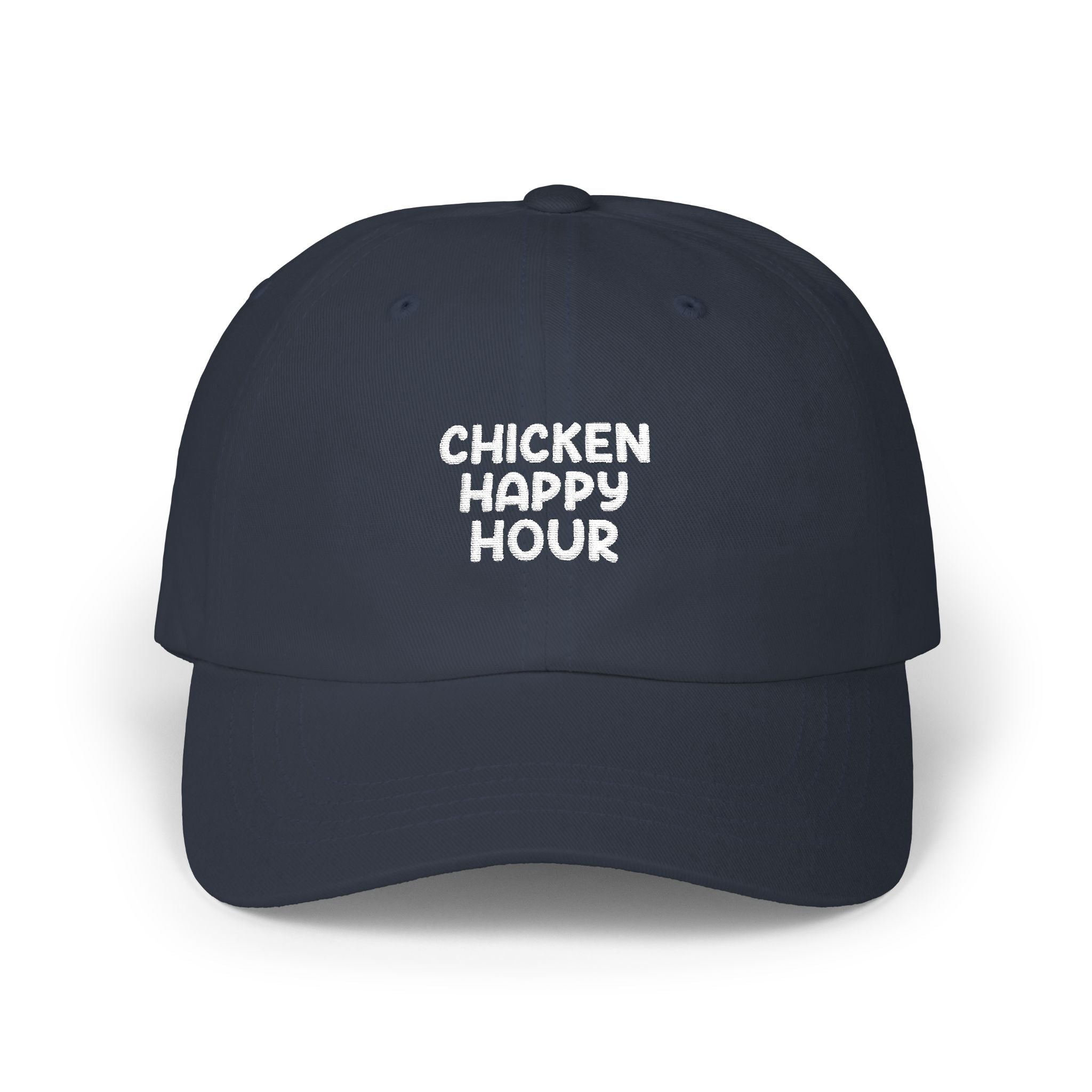 CHICKEN HAPPY HOUR V3 Silver Dad Cap