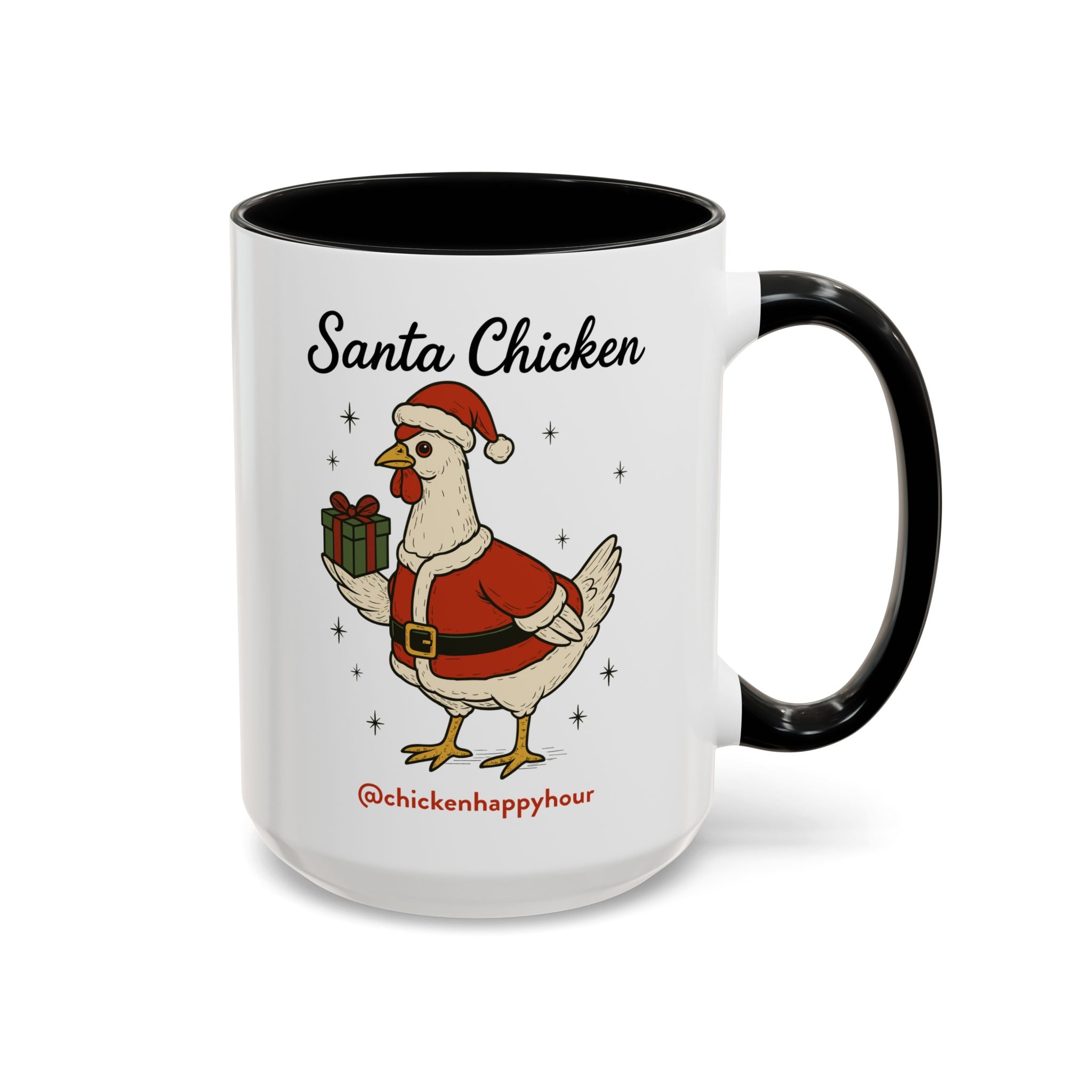 Santa Chicken Coffee Mug