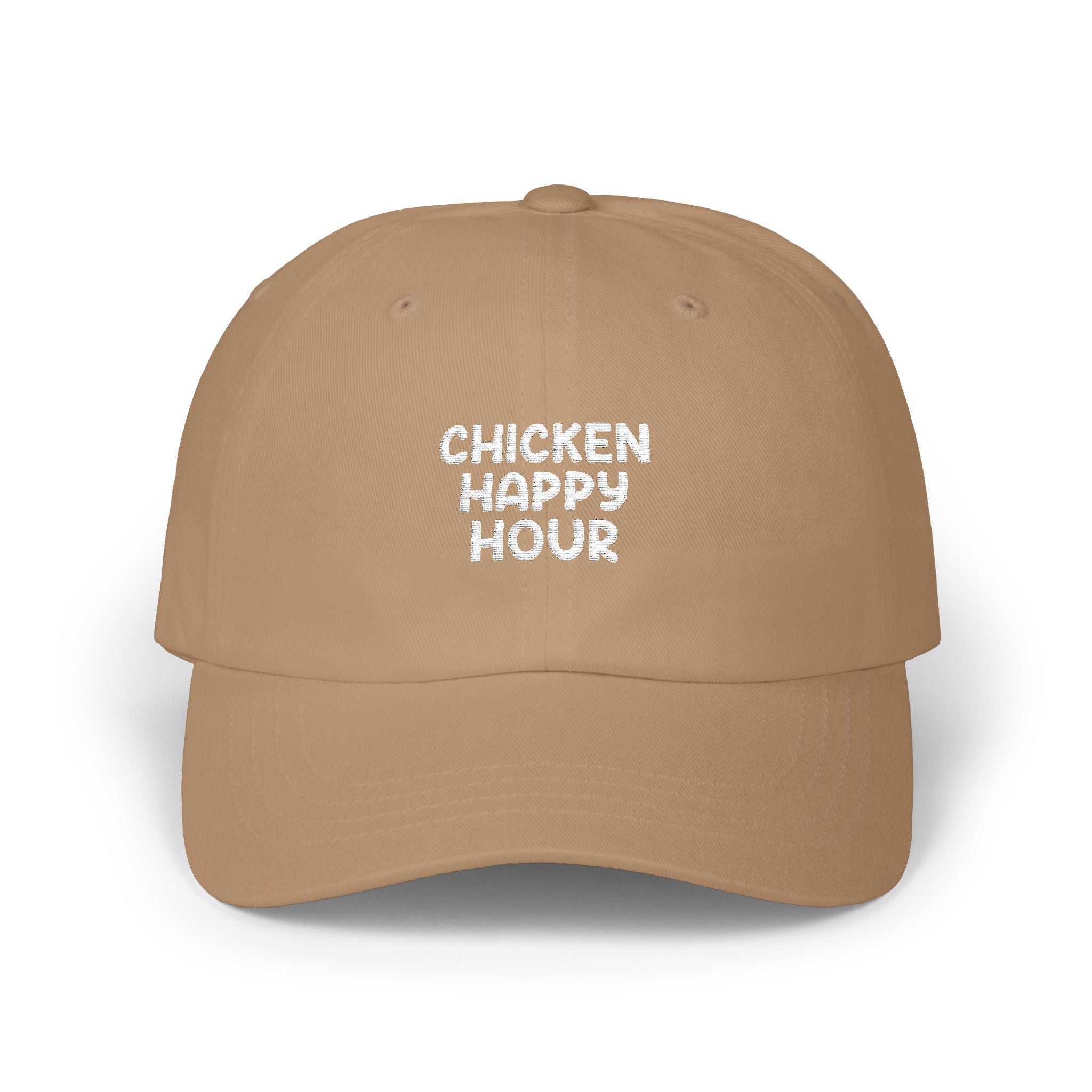 CHICKEN HAPPY HOUR V3 Silver Dad Cap