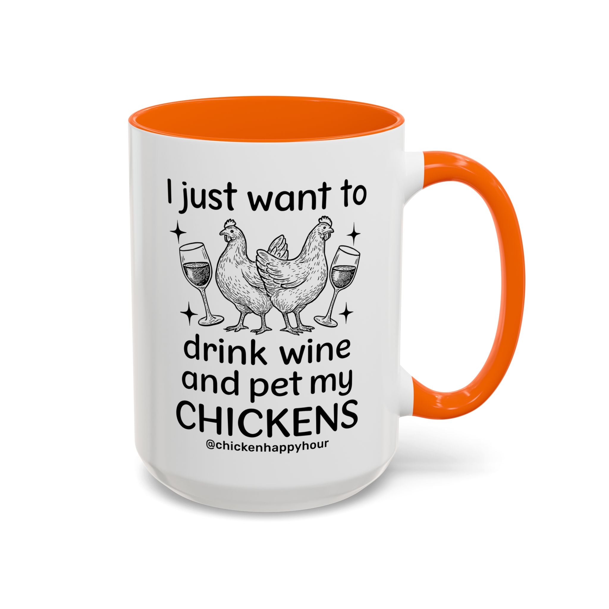 Wine and Chickens Coffee Mug