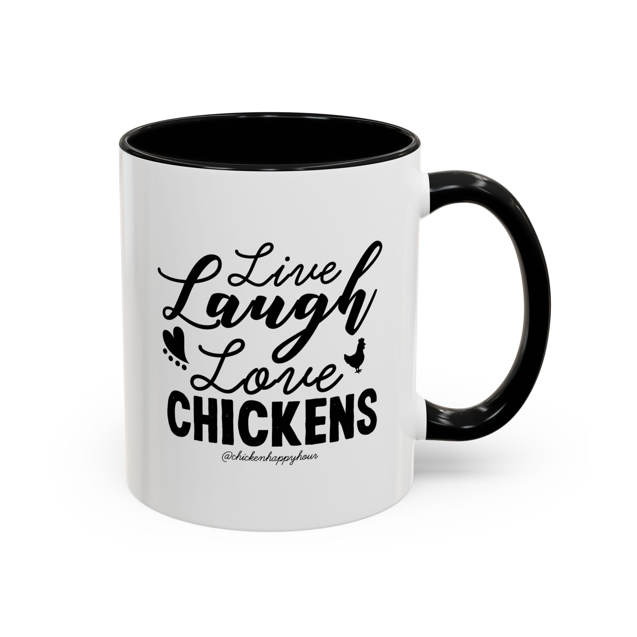 Live Laugh Love Chickens Coffee Mug