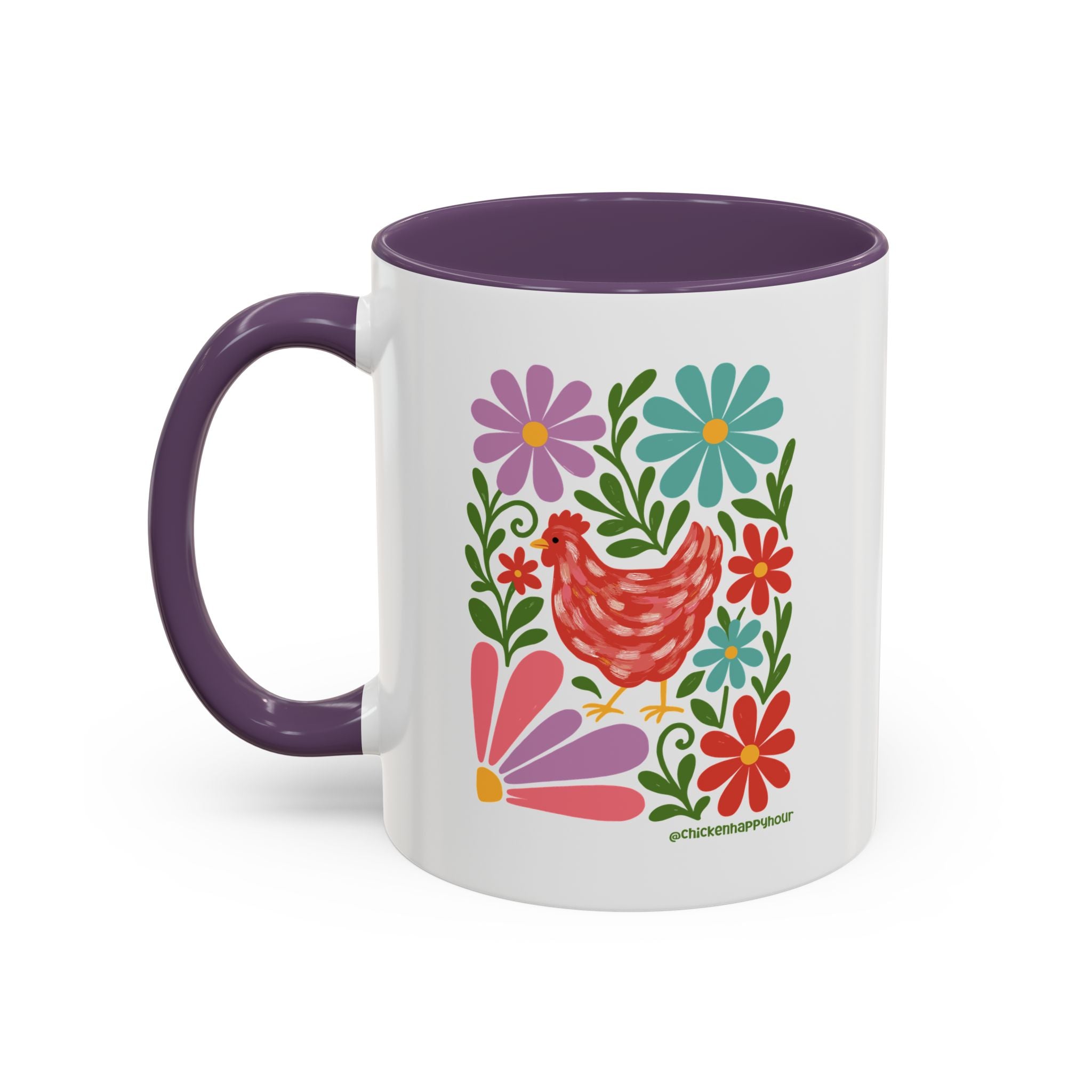 Chicken Blooms Coffee Mug