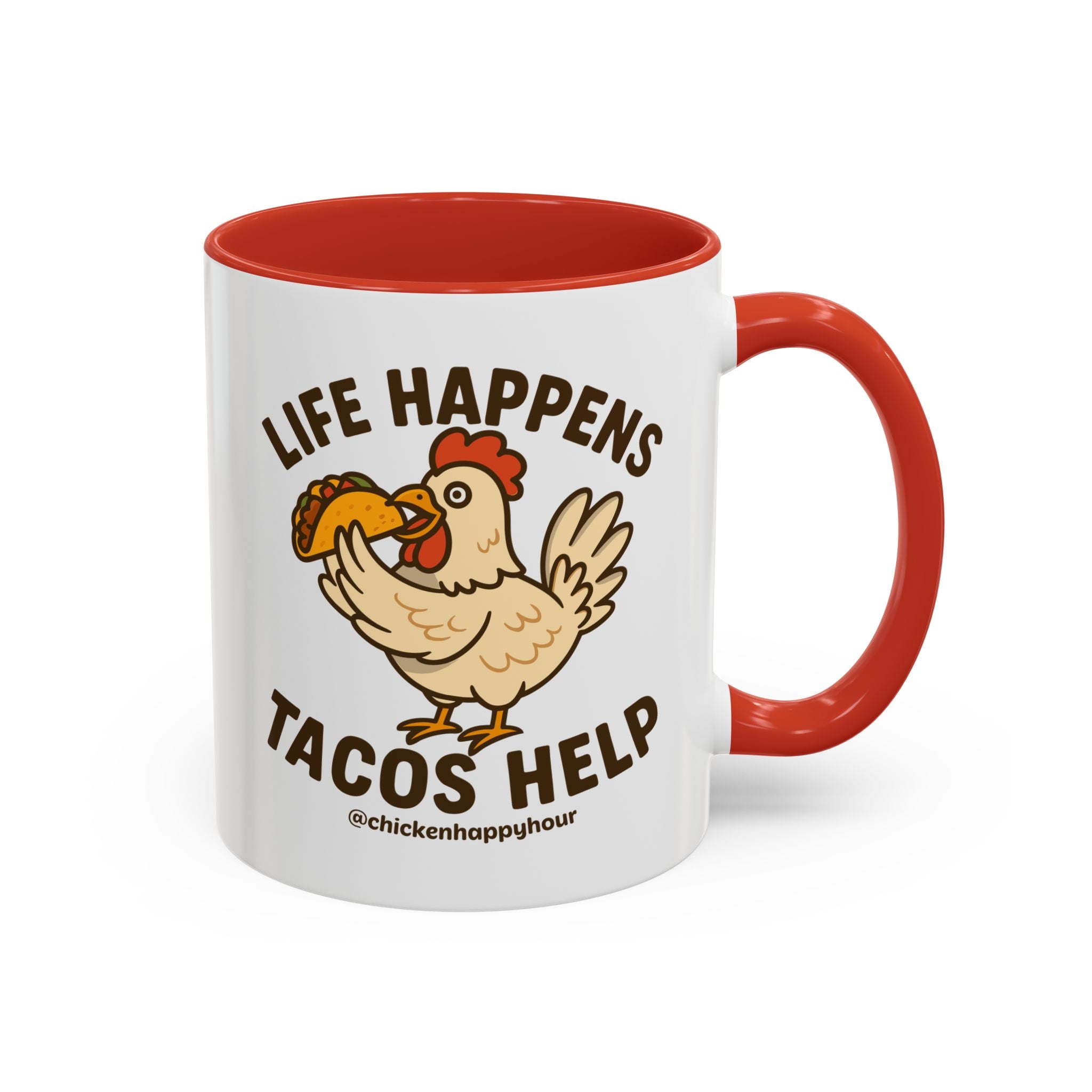 Life Happens Tacos Help Coffee Mug