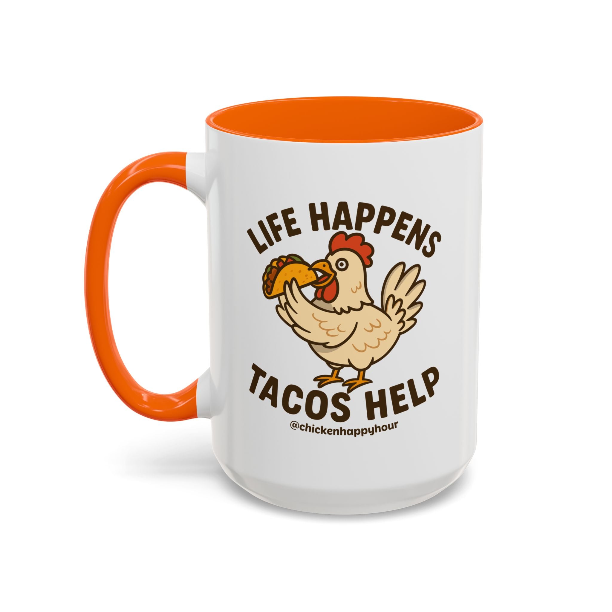 Life Happens Tacos Help Coffee Mug