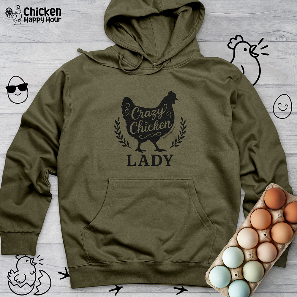 Crazy Chicken Lady Hooded Sweatshirt