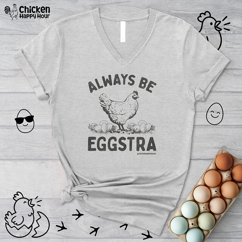 Always be EGGStra V-Neck Tee