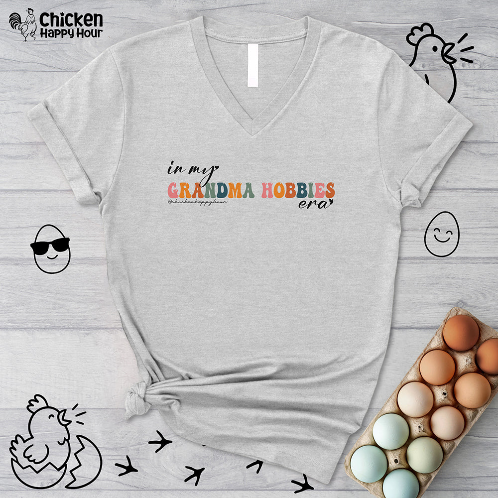 Grandma Hobbies V-Neck Tee