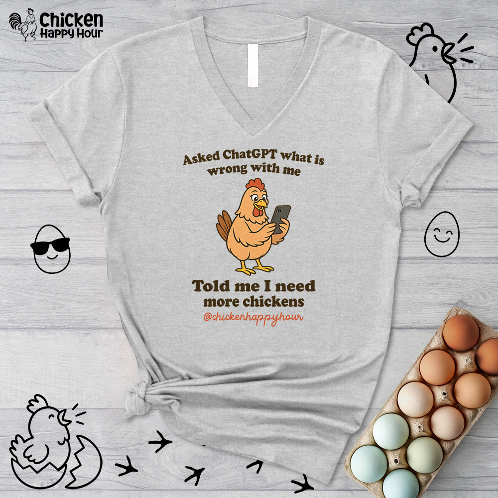 Asked CHATGPT What is Wrong V-Neck Tee