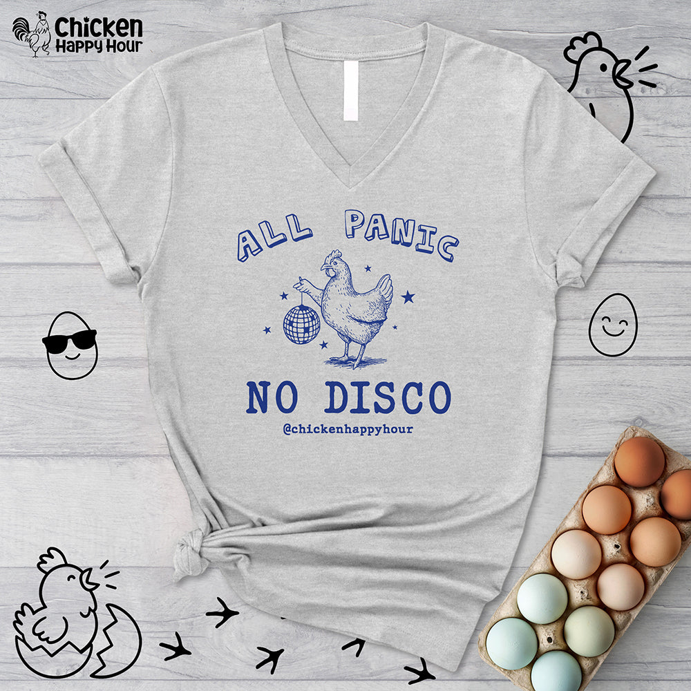 All Panic No Disco V-Neck Tee