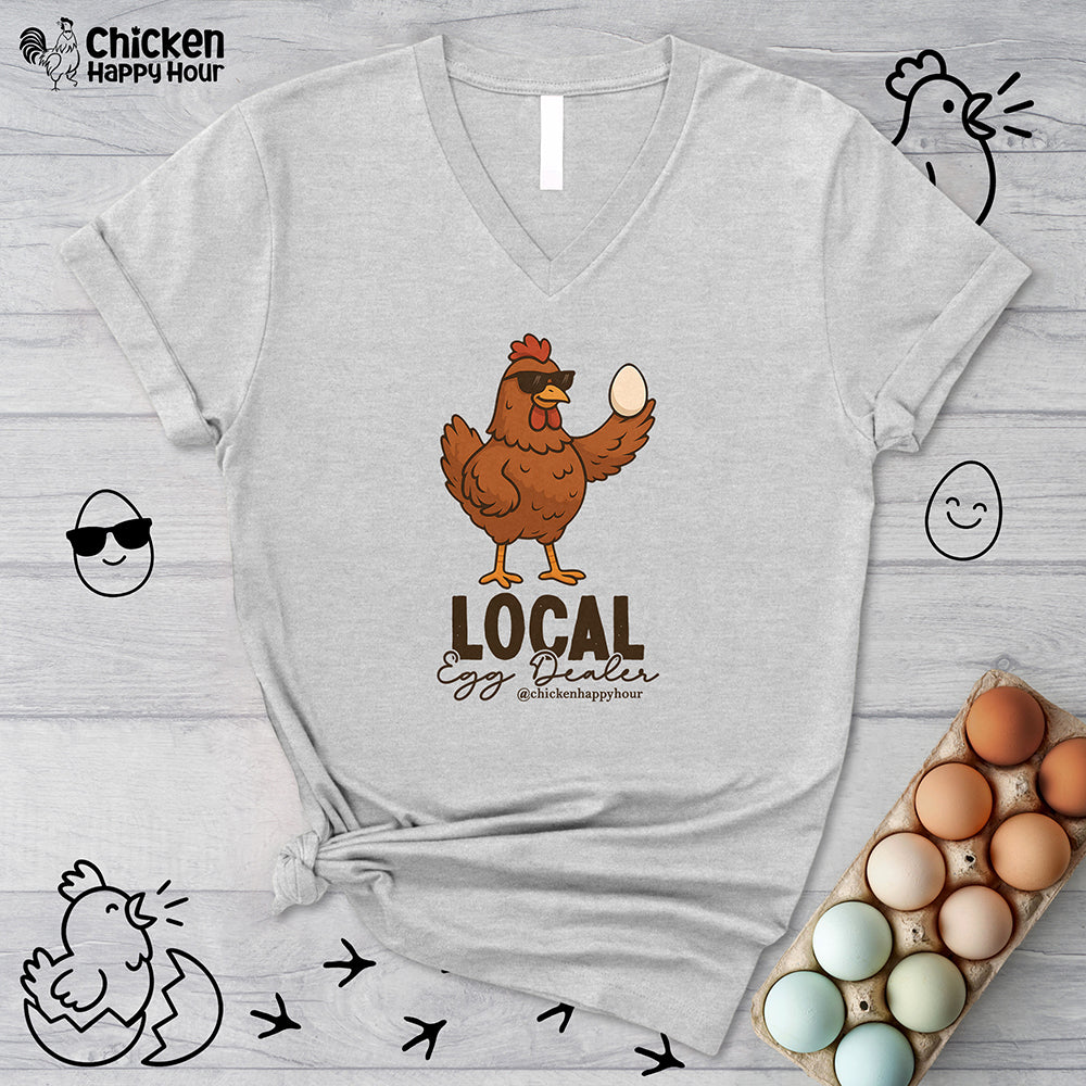 Local Egg Dealer V-Neck Tee