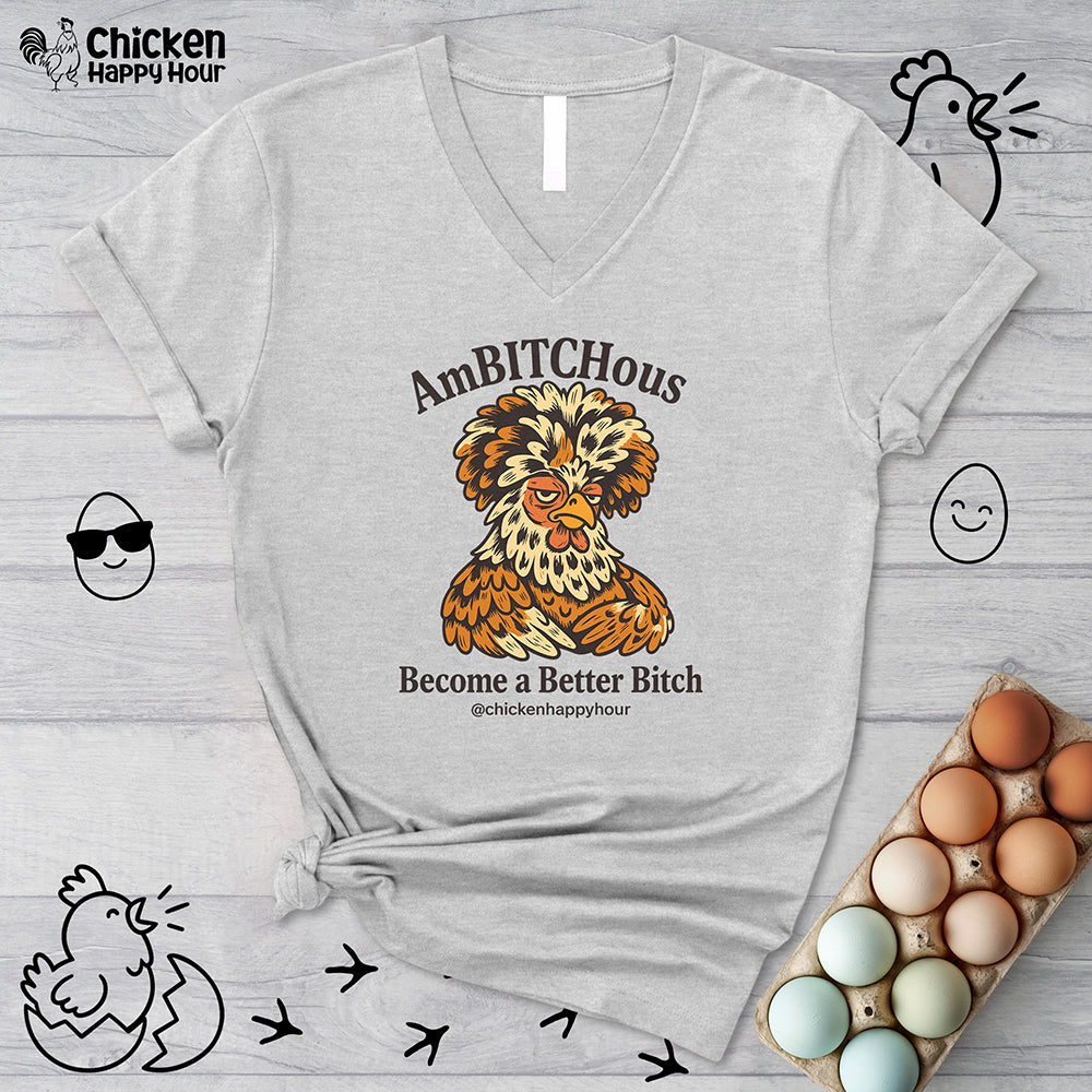 AmBITCHous V-Neck Tee