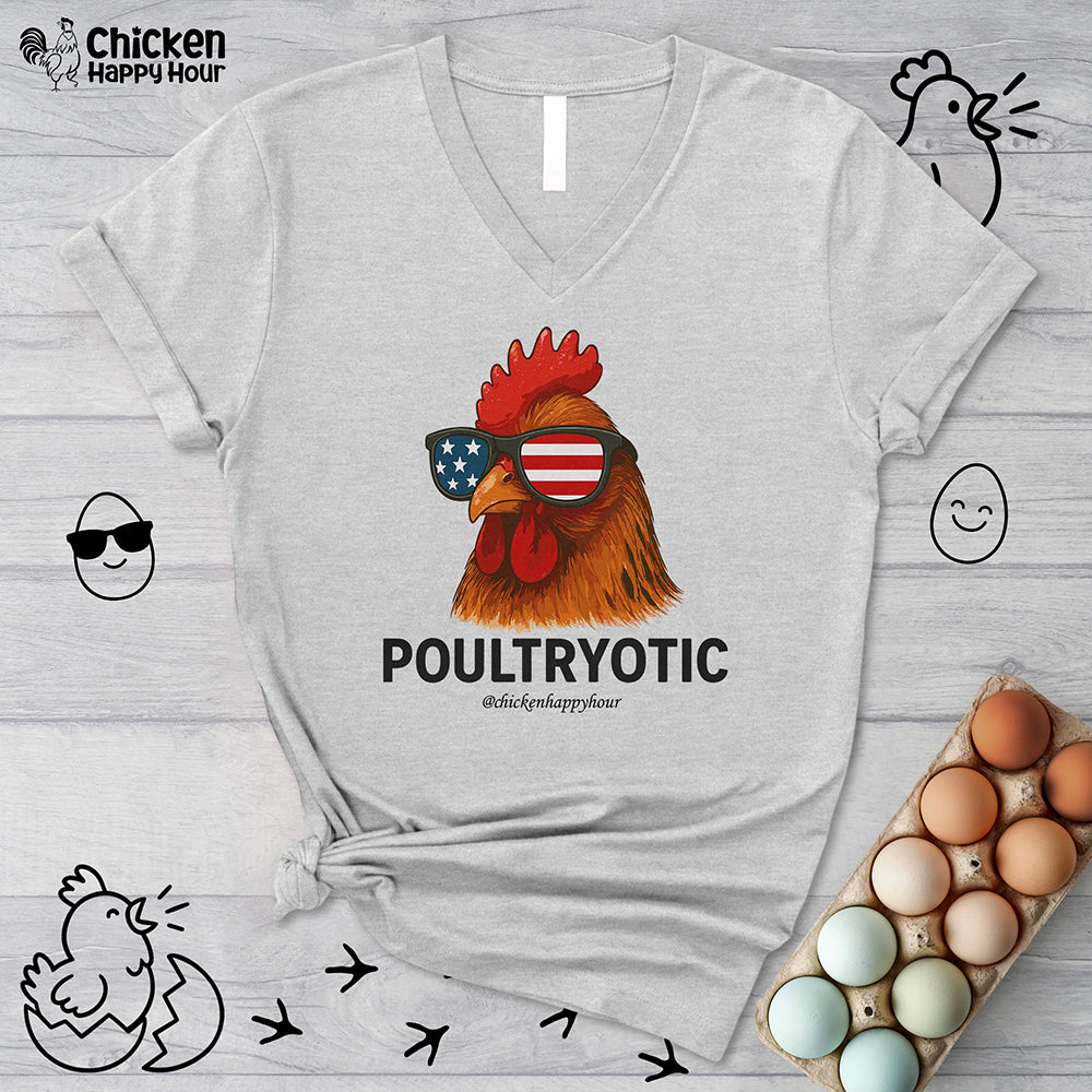 Poultryotic V-Neck Tee