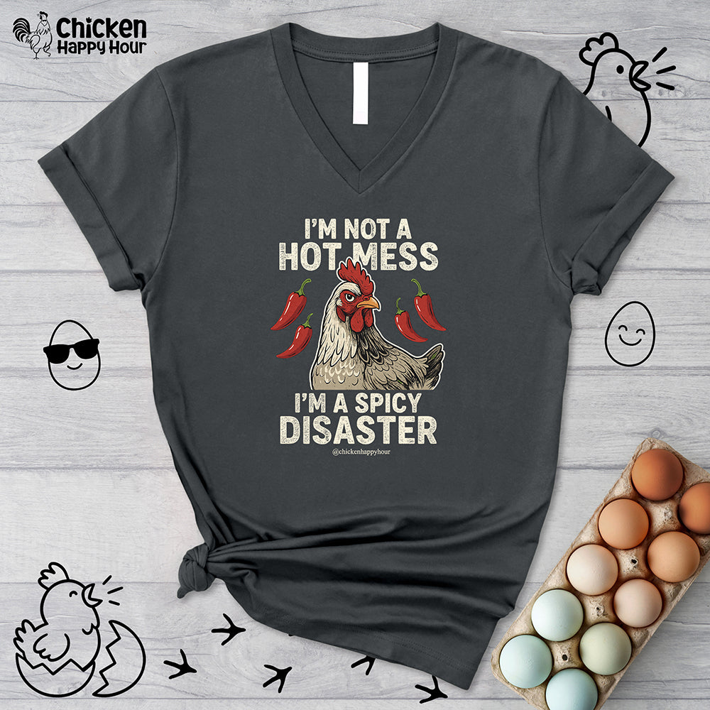 I’m Not a Hot Mess V-Neck Tee