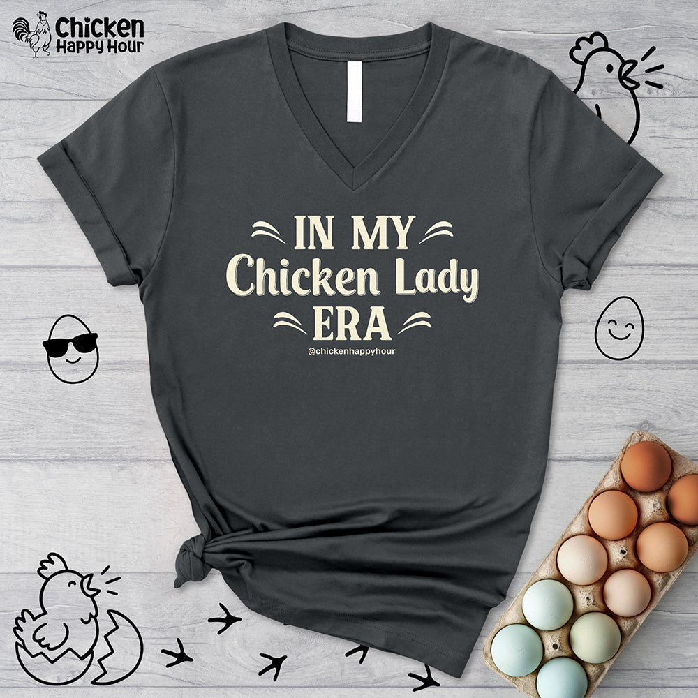 In My Chicken Lady Era V-Neck Tee