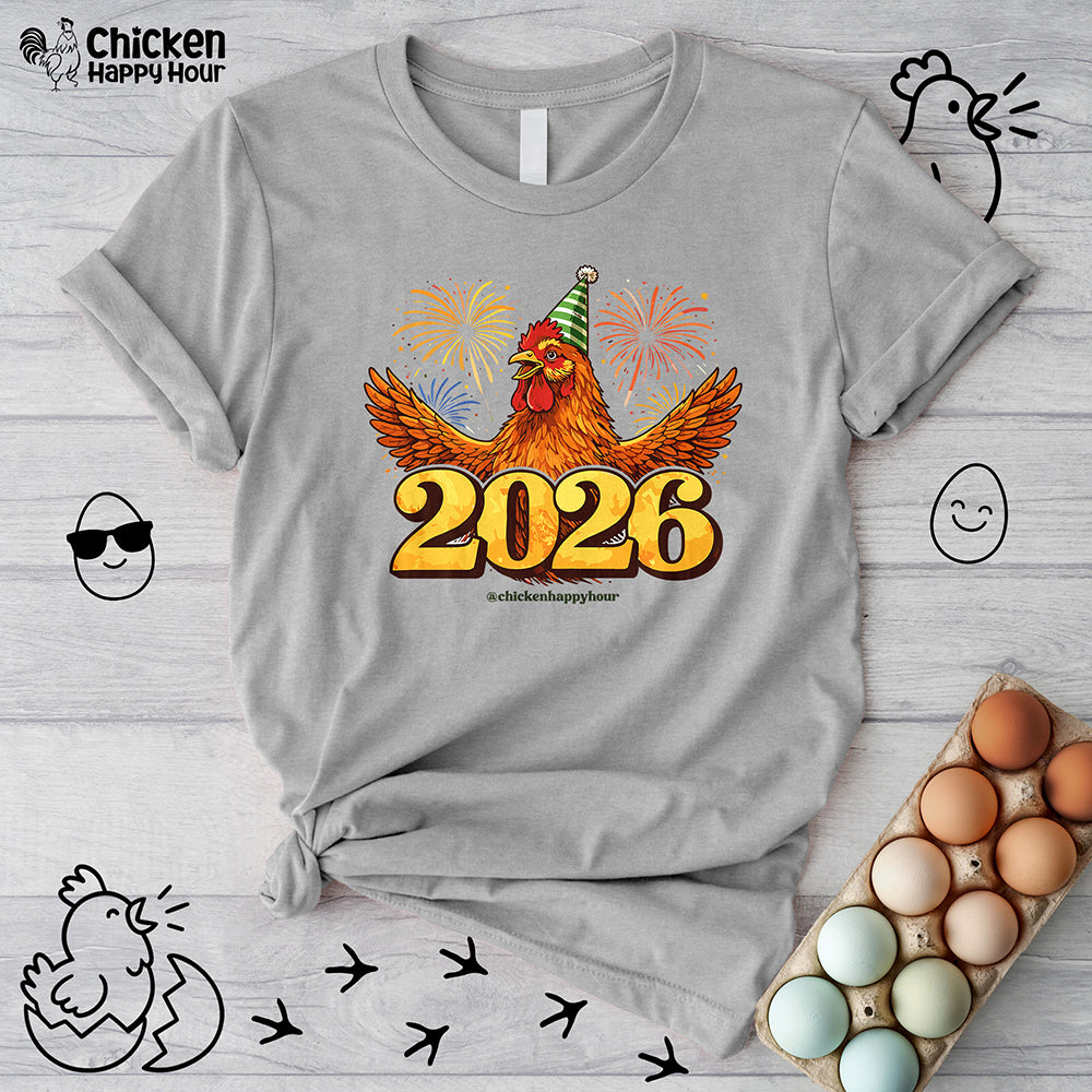 New Year Chicken 2026 Unisex Tee