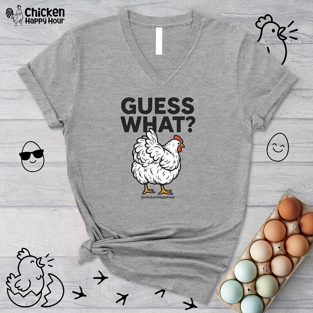 Guess What V-Neck Tee