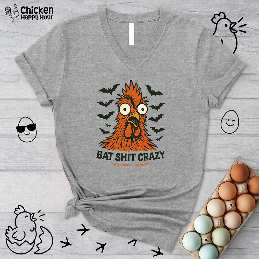 Bat Shit Crazy V-Neck Tee