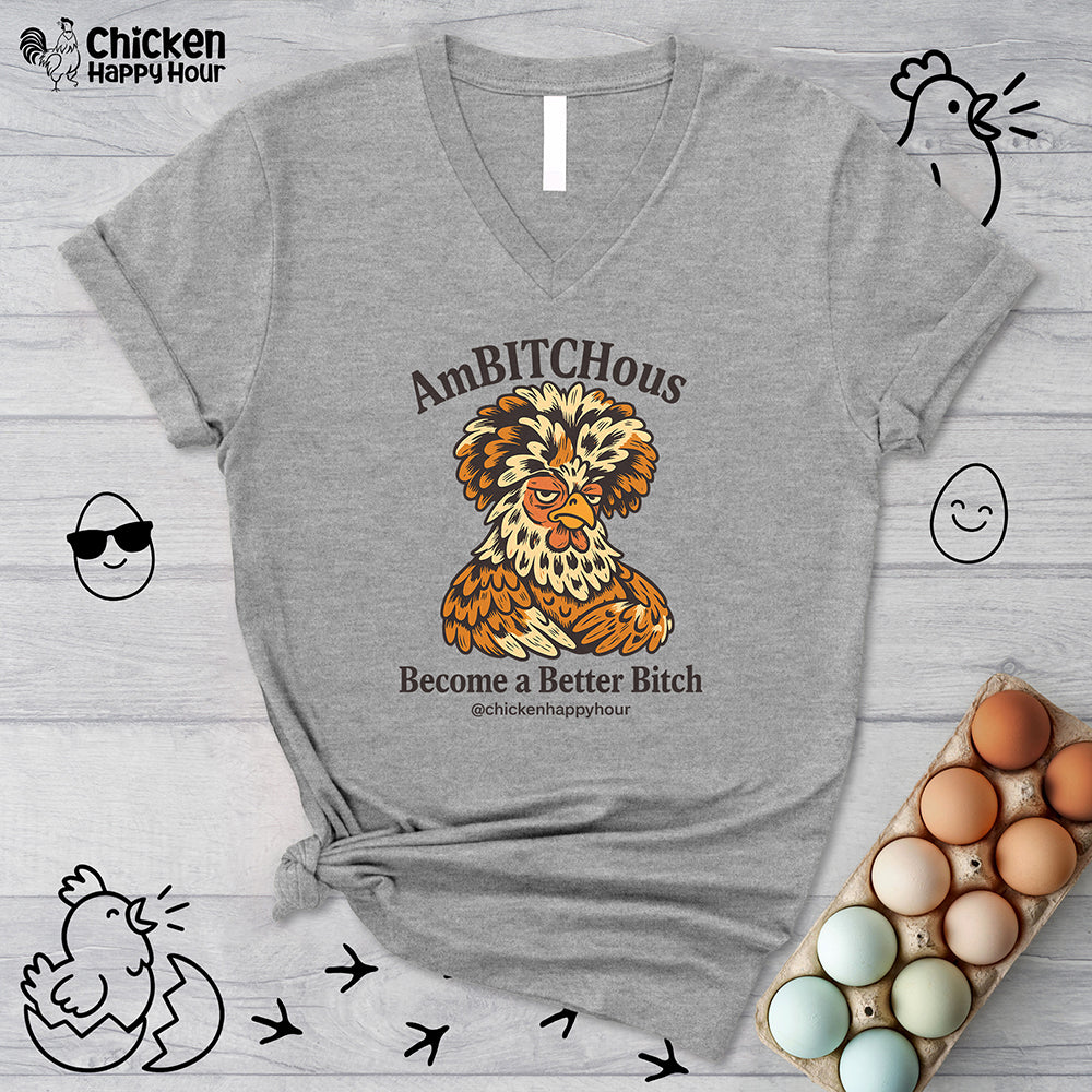 AmBITCHous V-Neck Tee