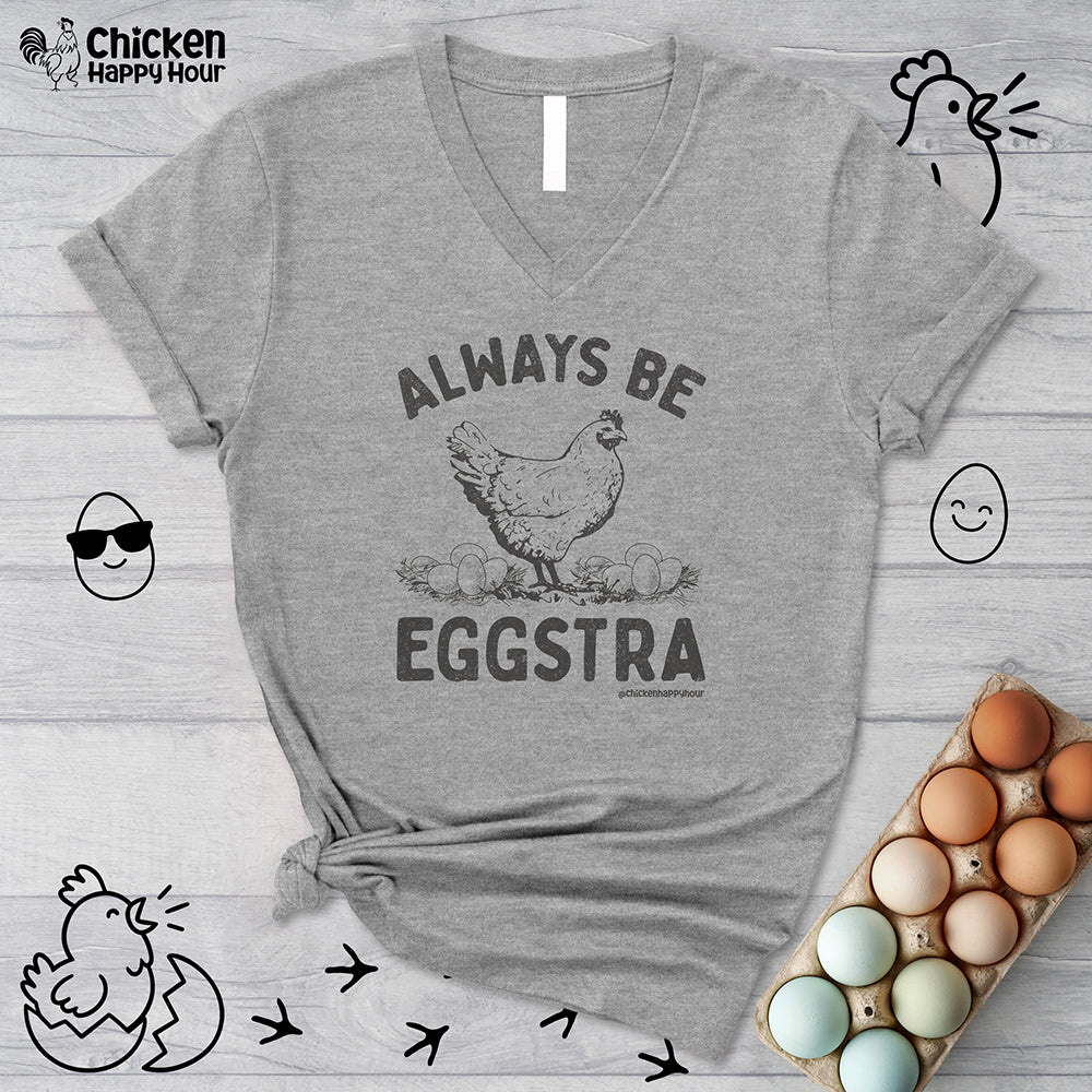 Always be EGGStra V-Neck Tee