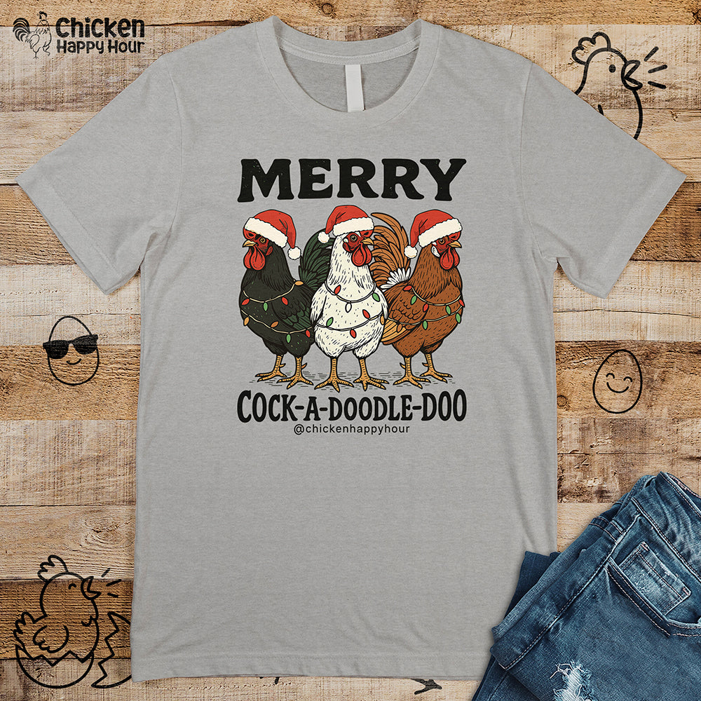 Merry Cock a Doodle Doo Unisex Tee