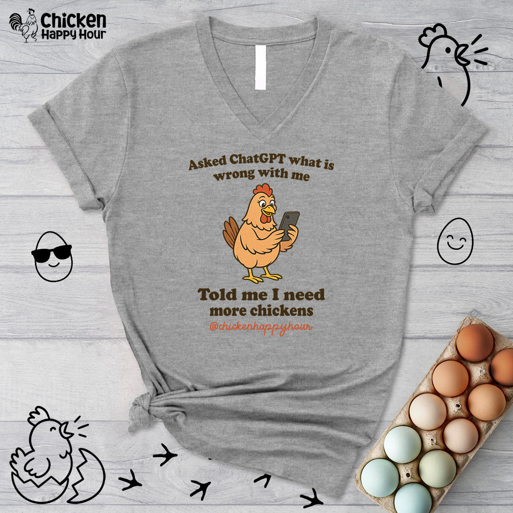 Asked CHATGPT What is Wrong V-Neck Tee