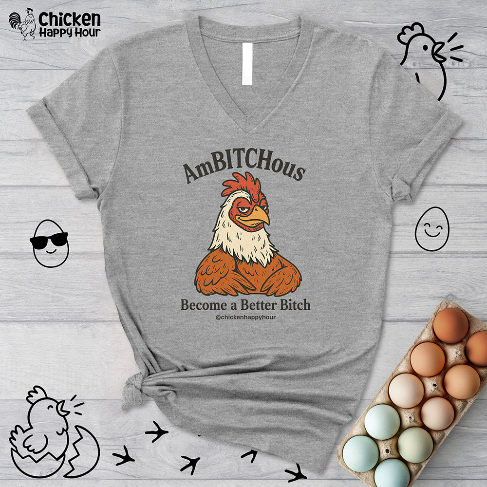 AmBITCHous V-Neck Tee
