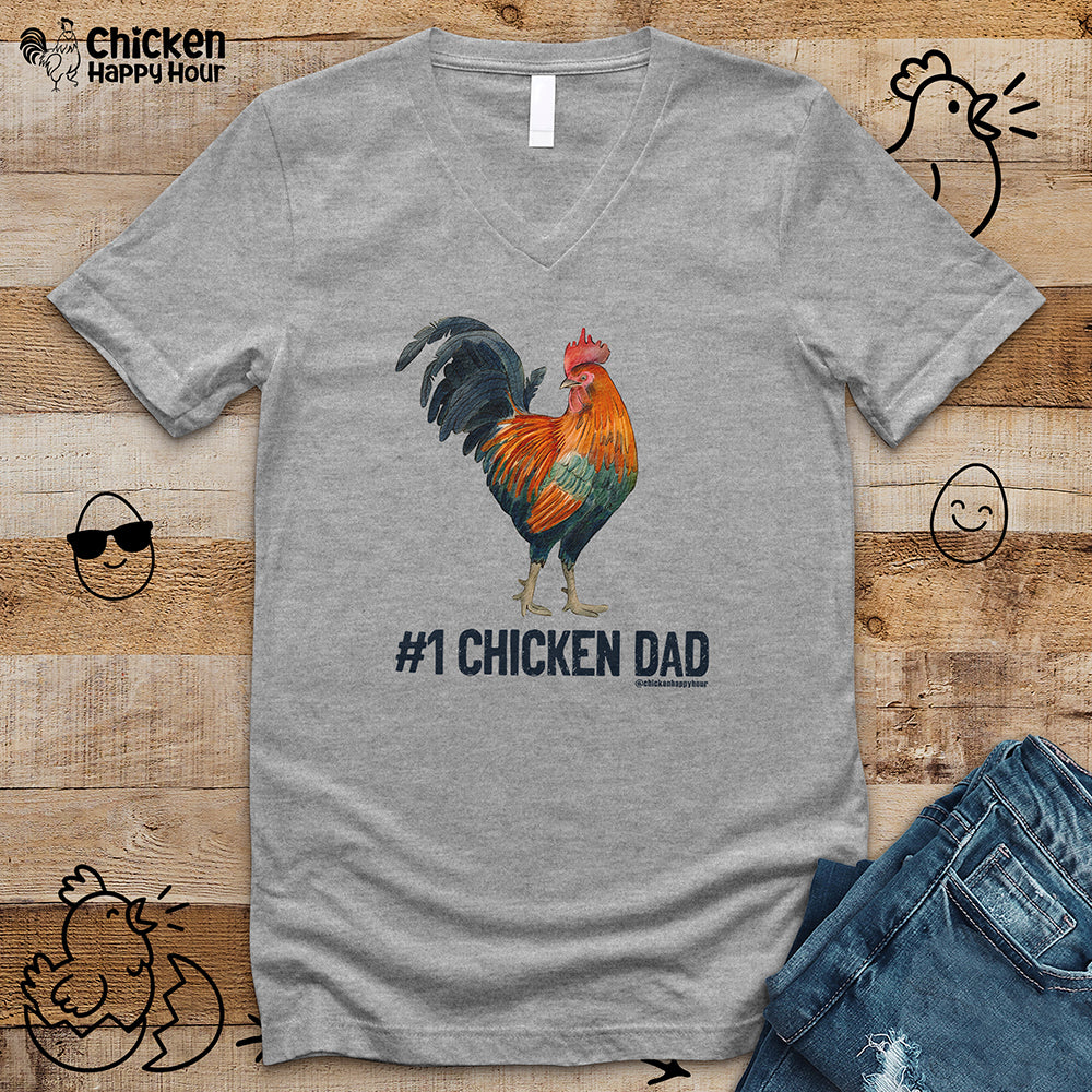 Chicken Dad V-Neck Tee