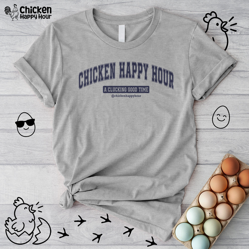 Chicken Happy Hour A Clucking Good Time Unisex Tee