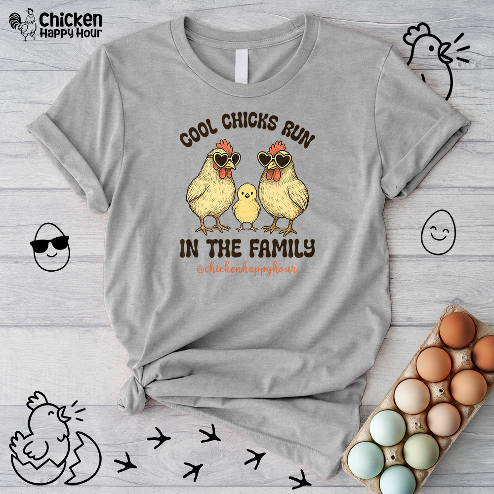 Cool Chicks Run in the Family Unisex Tee