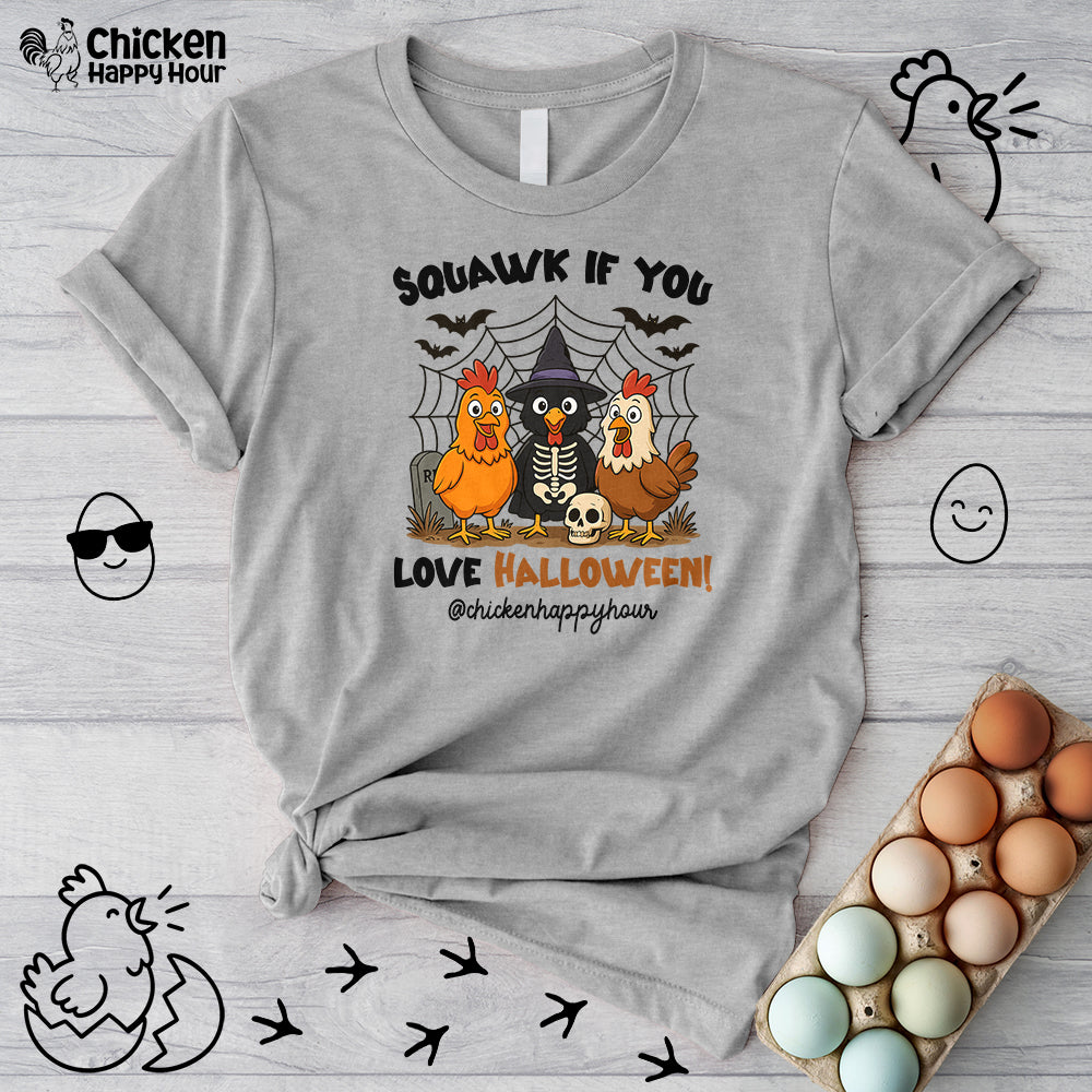 Squawk If You Love Halloween Unisex Tee
