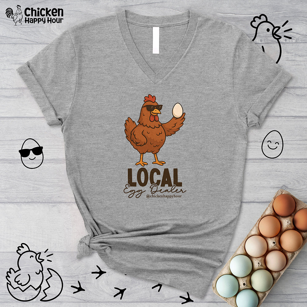 Local Egg Dealer V-Neck Tee